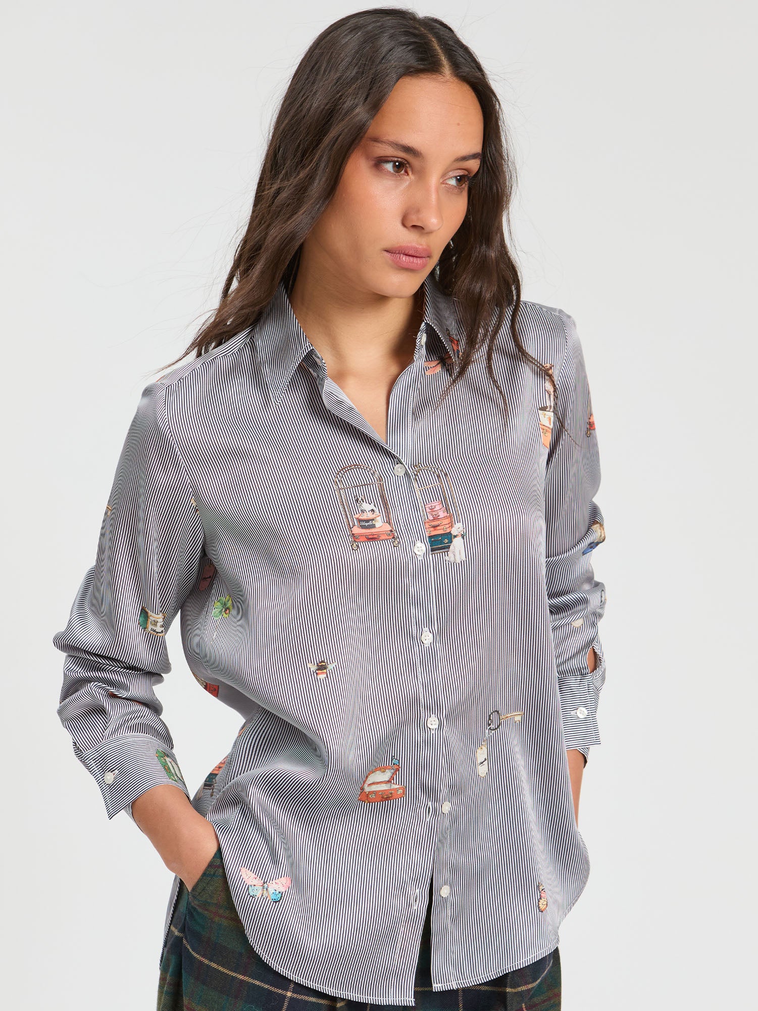 PINSTRIPE SHIRT HOTEL VILAGALLO