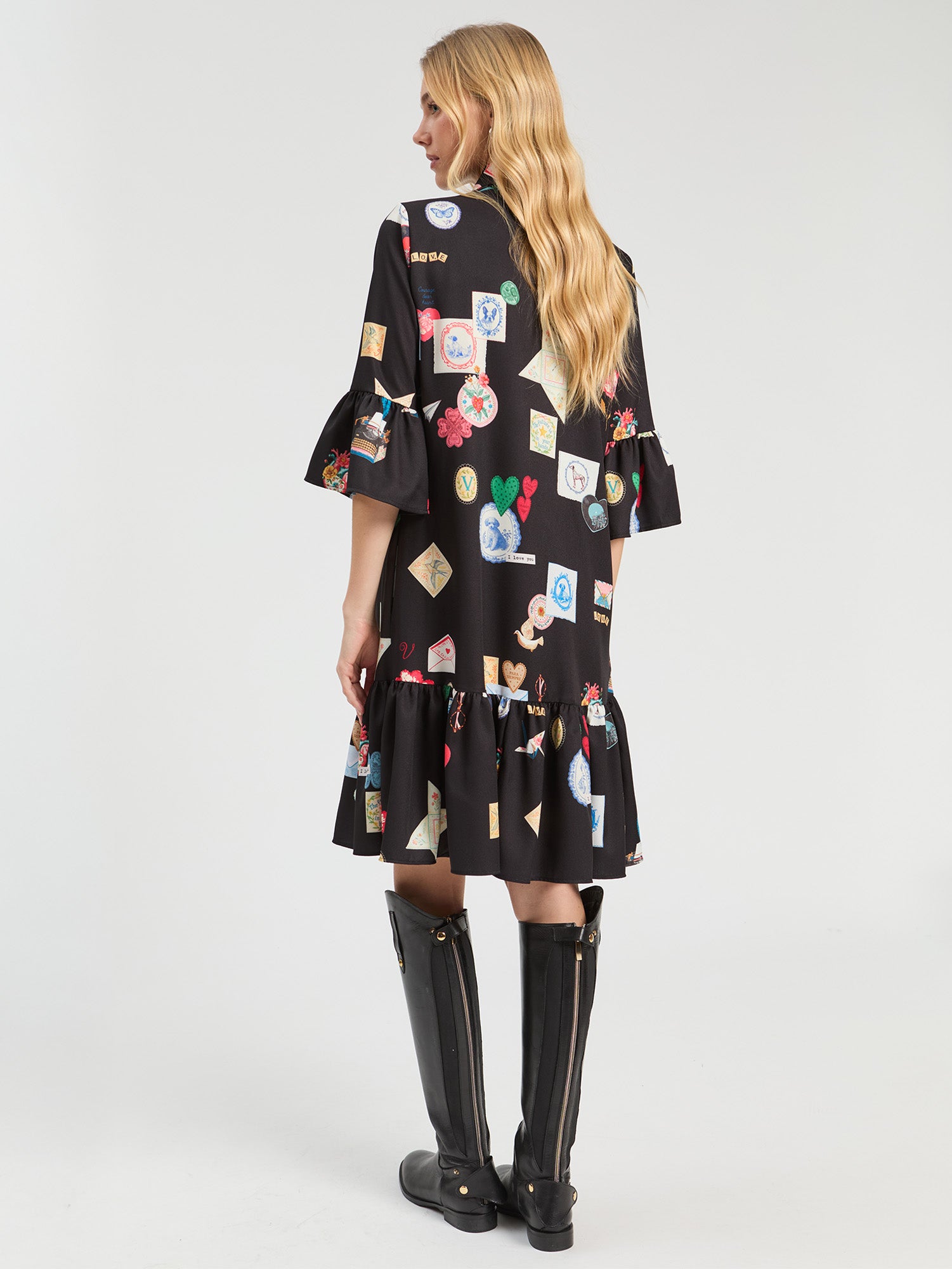 BLACK LOVE SHORT DRESS