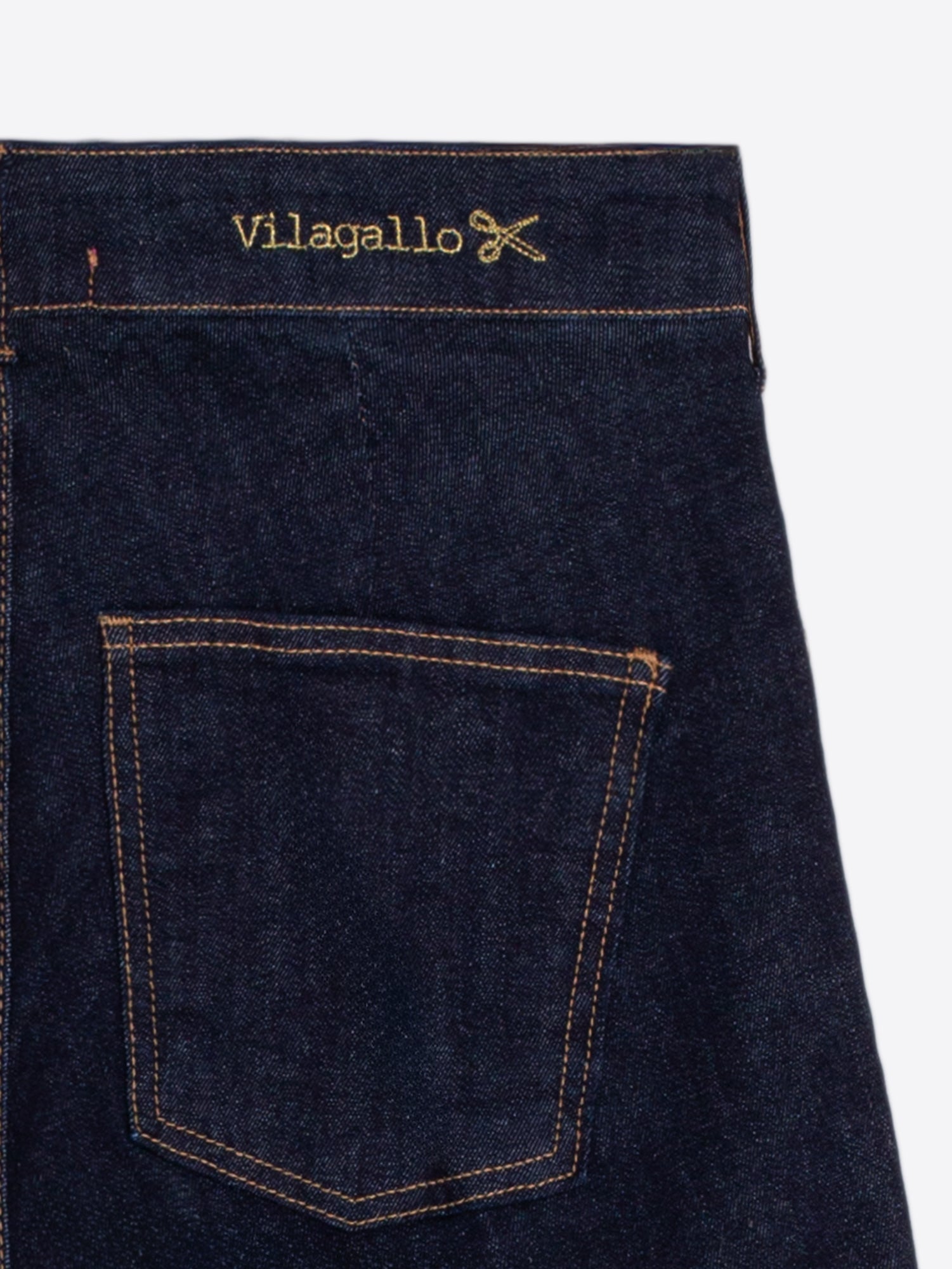 CONTRAST CUFF BLUE DENIM JEANS