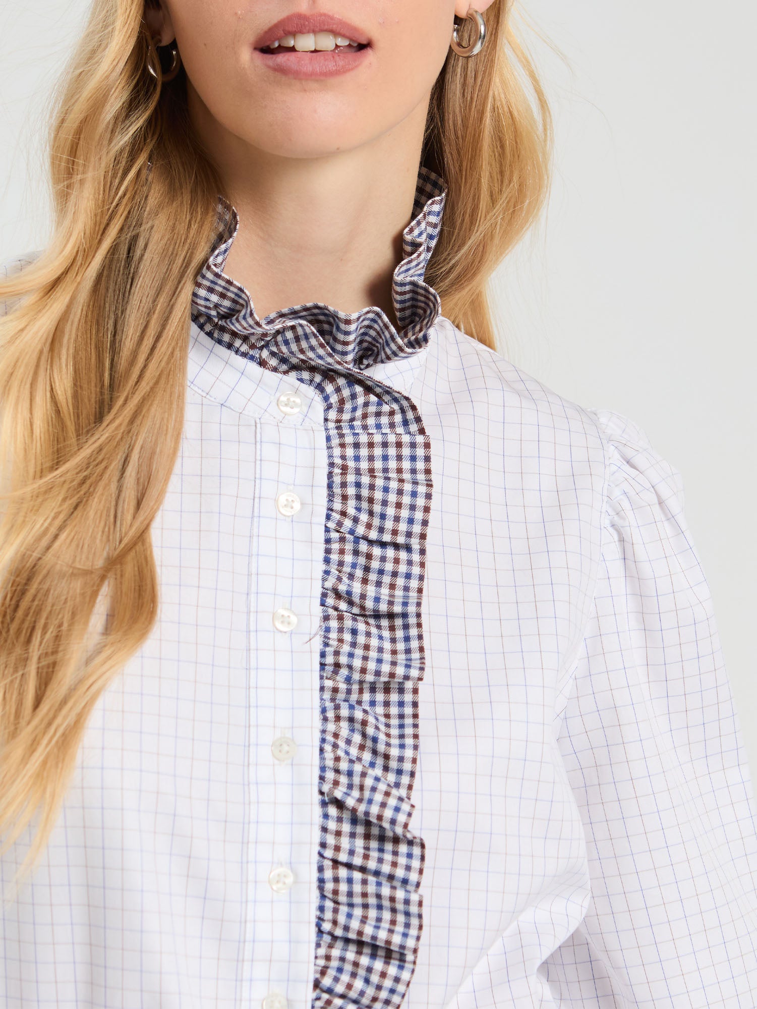 MINI PLAID SHIRT WITH BOW