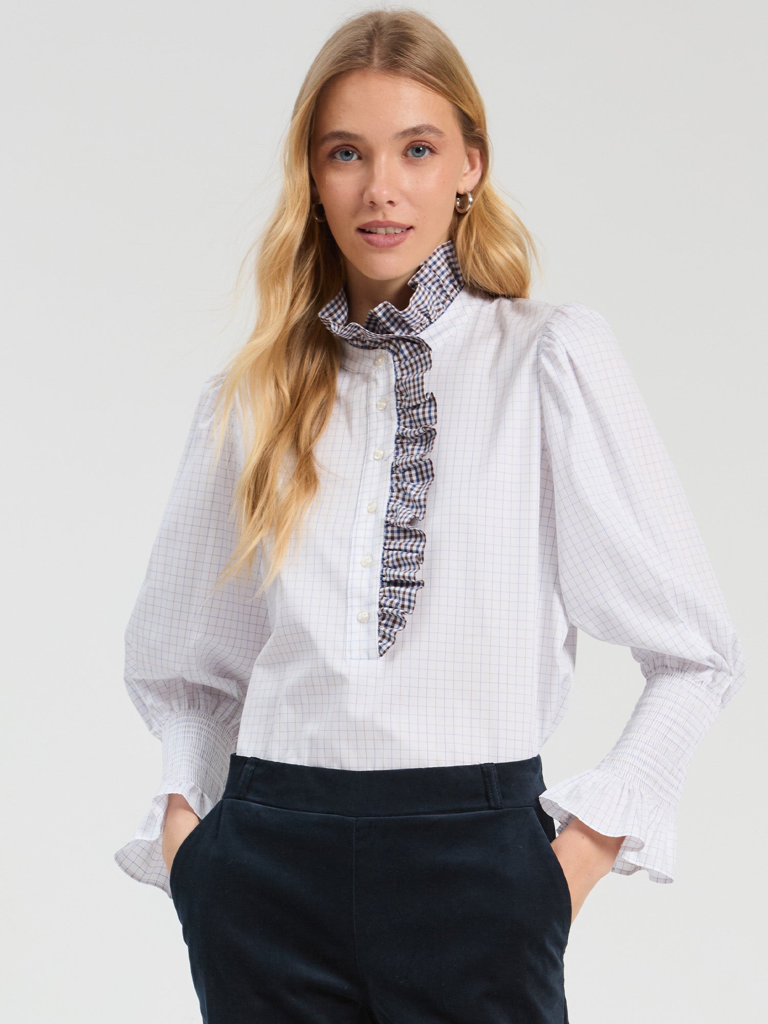 MINI PLAID SHIRT WITH BOW