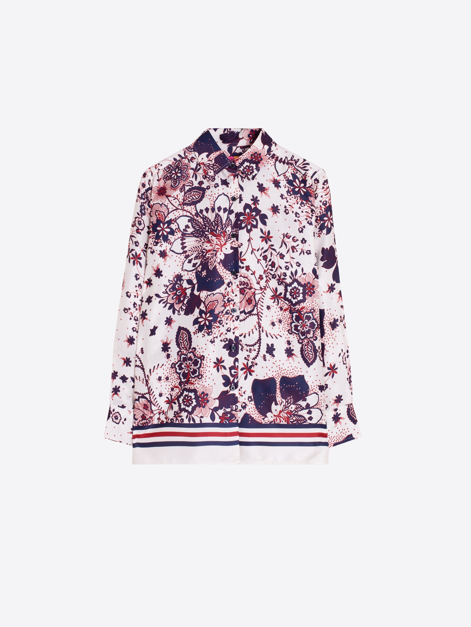 STAR FLOWER PRINT SHIRT ECRU