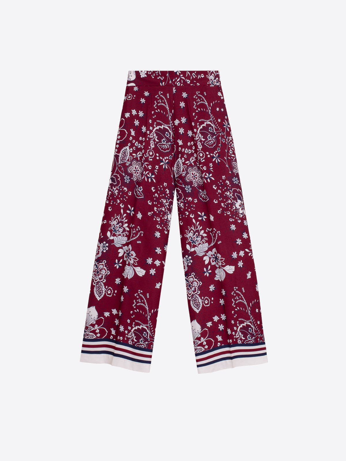 PANTALÓN FLOR ESTRELLA BURDEOS