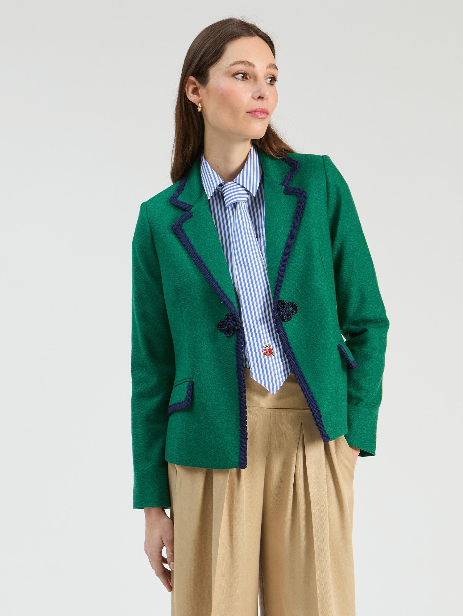 GREEN TWEED JACKET