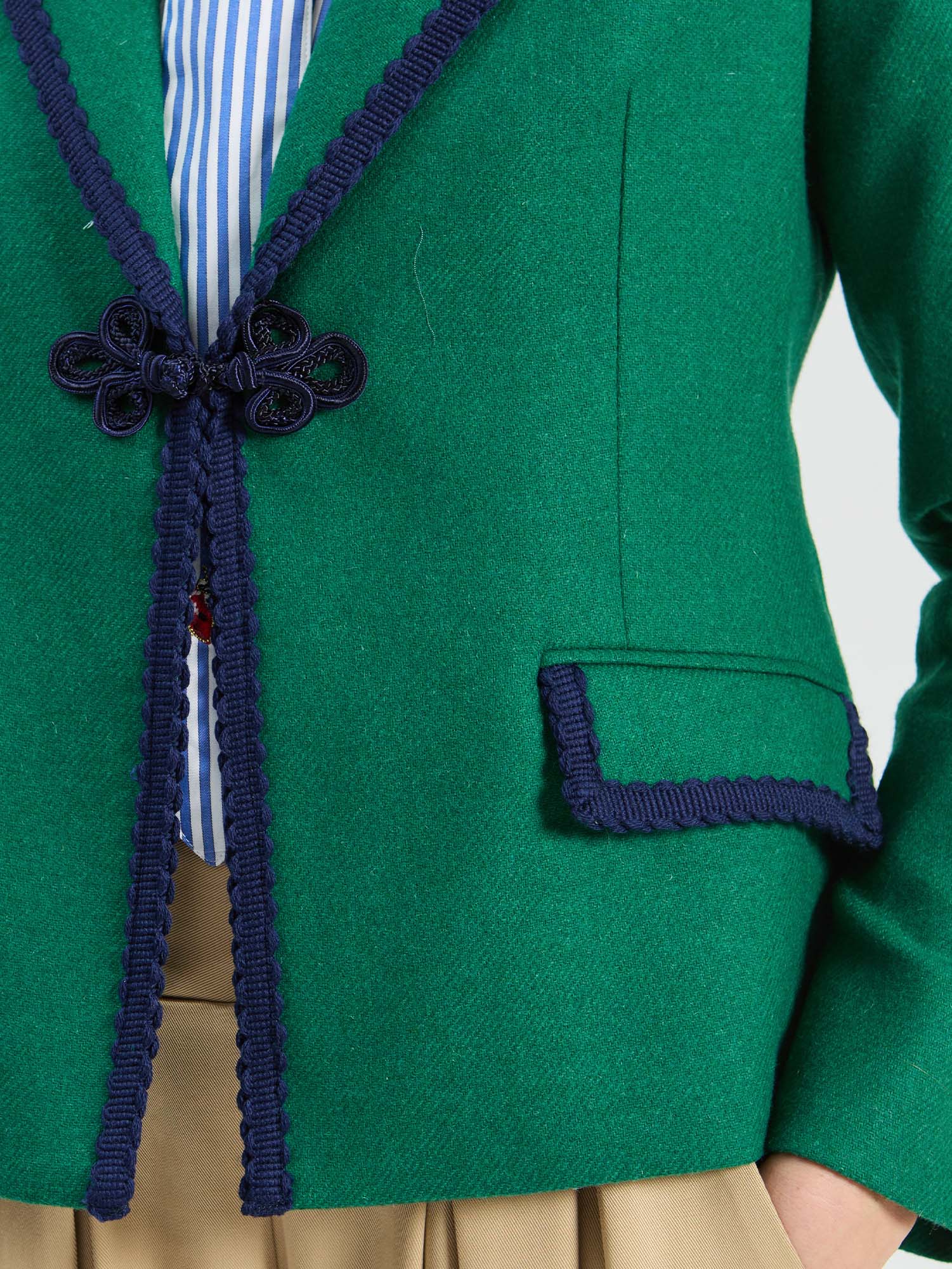 GREEN TWEED JACKET