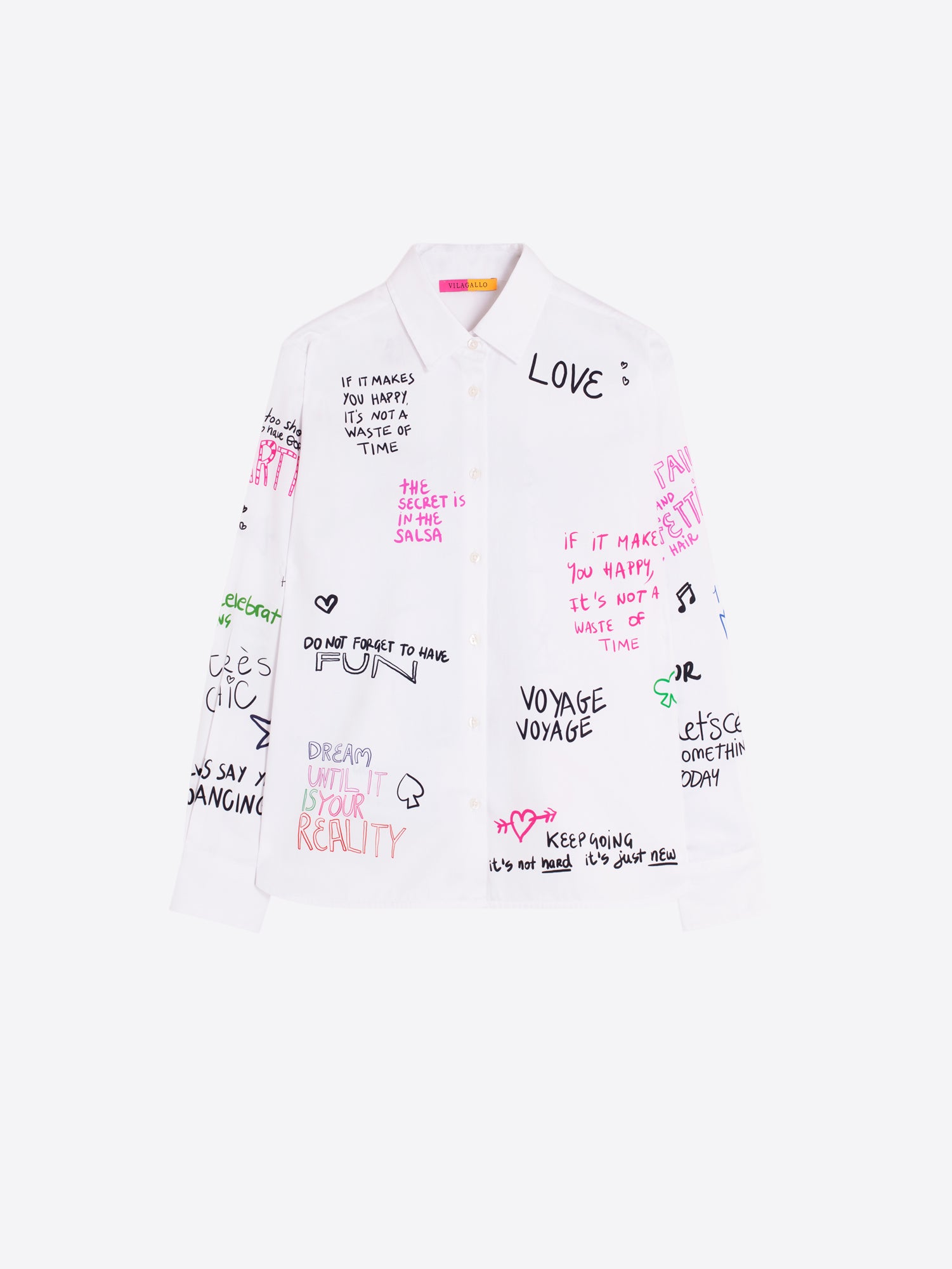 CAMISA BLANCA ESTAMPADO NORIA