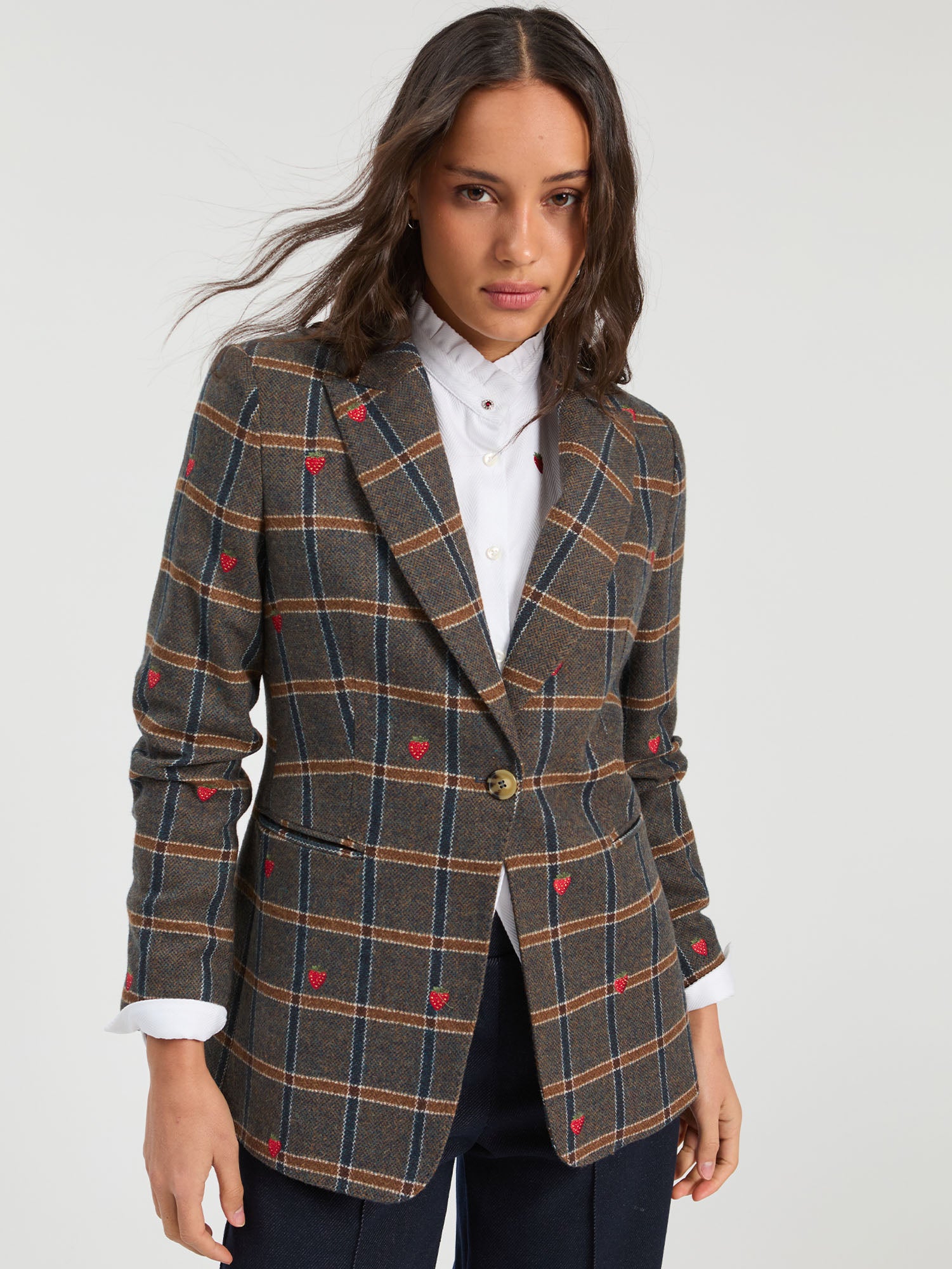 HERRINGBONE JACKET TOASTED GREEN