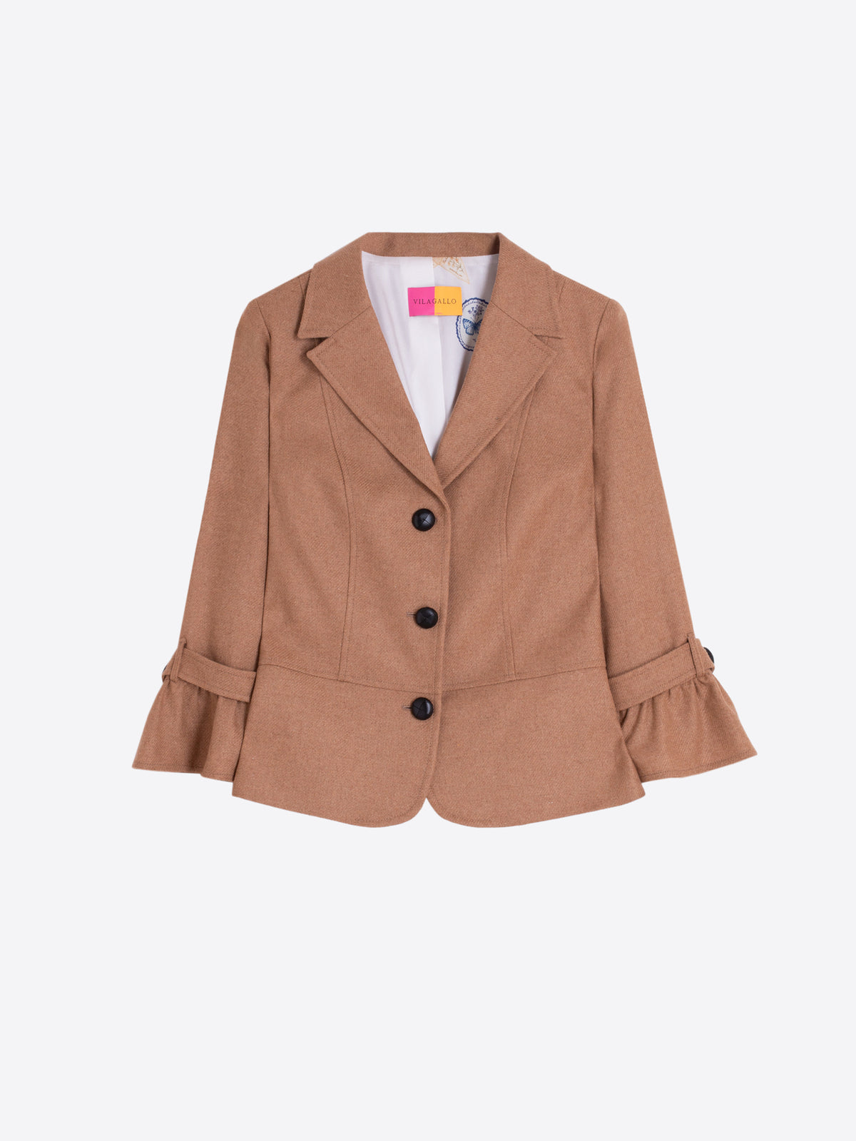 CHAQUETA TWEED CAMEL