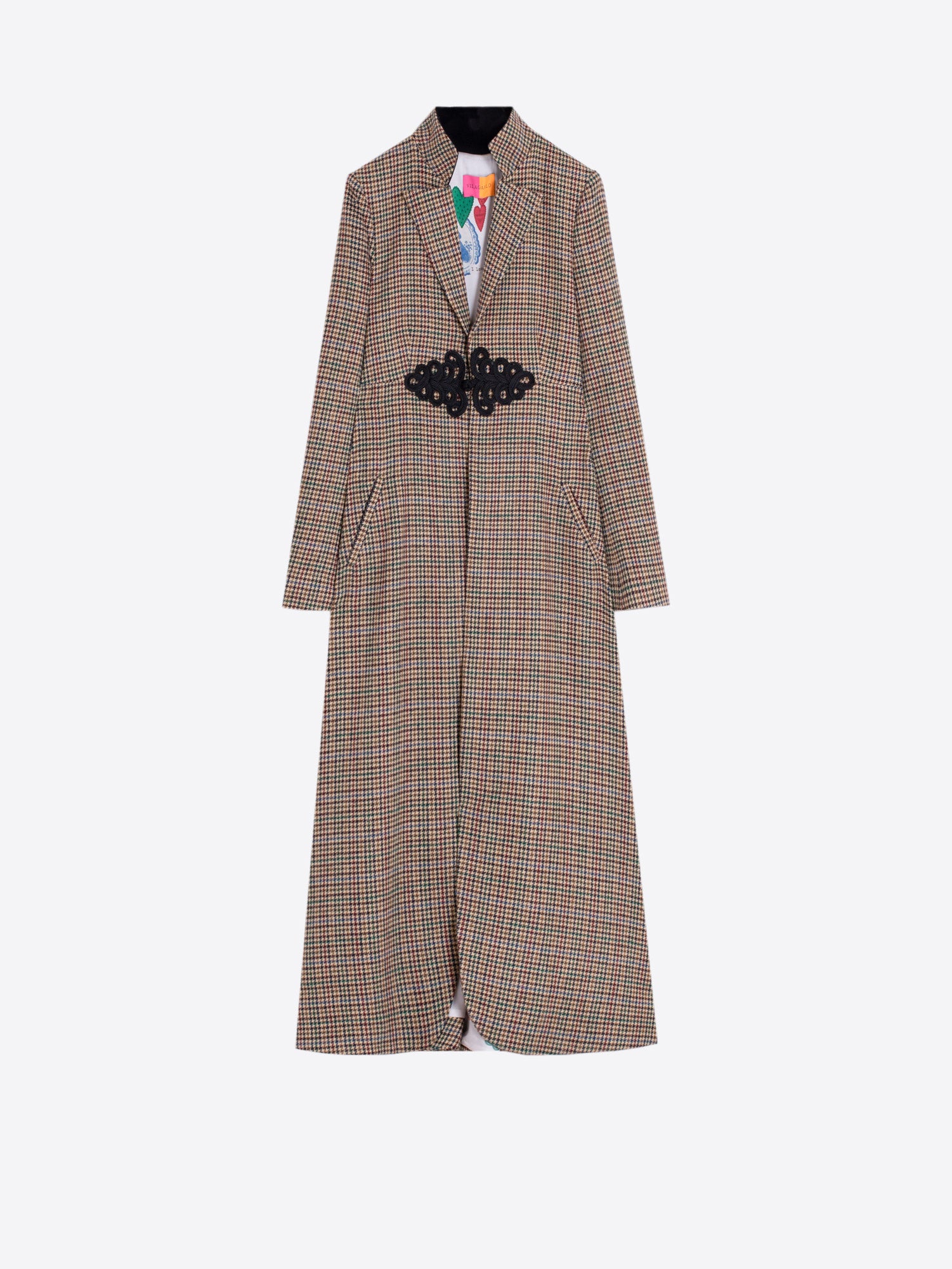 HOUNDSTOOTH TOGGLE COAT