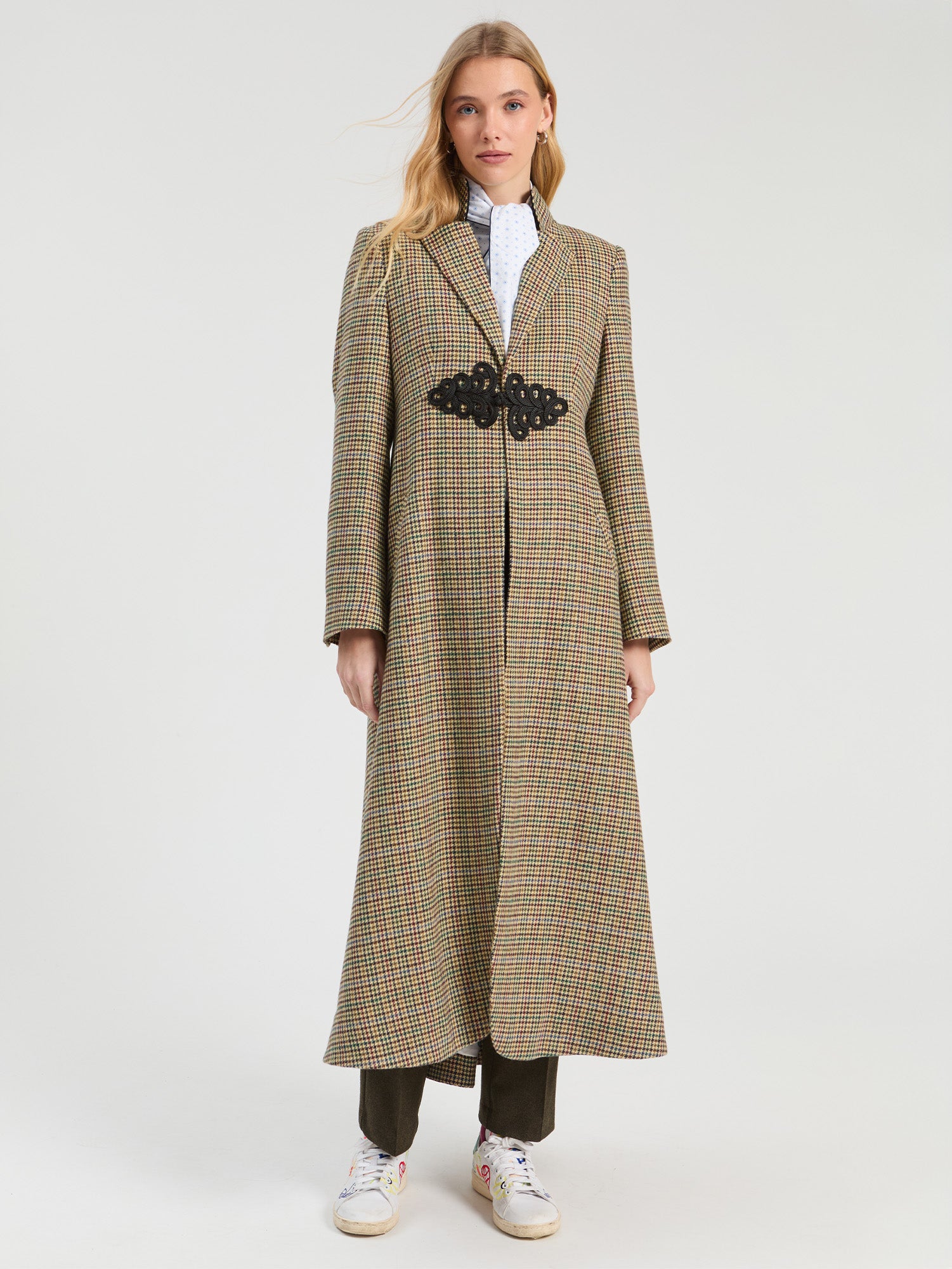 HOUNDSTOOTH TOGGLE COAT