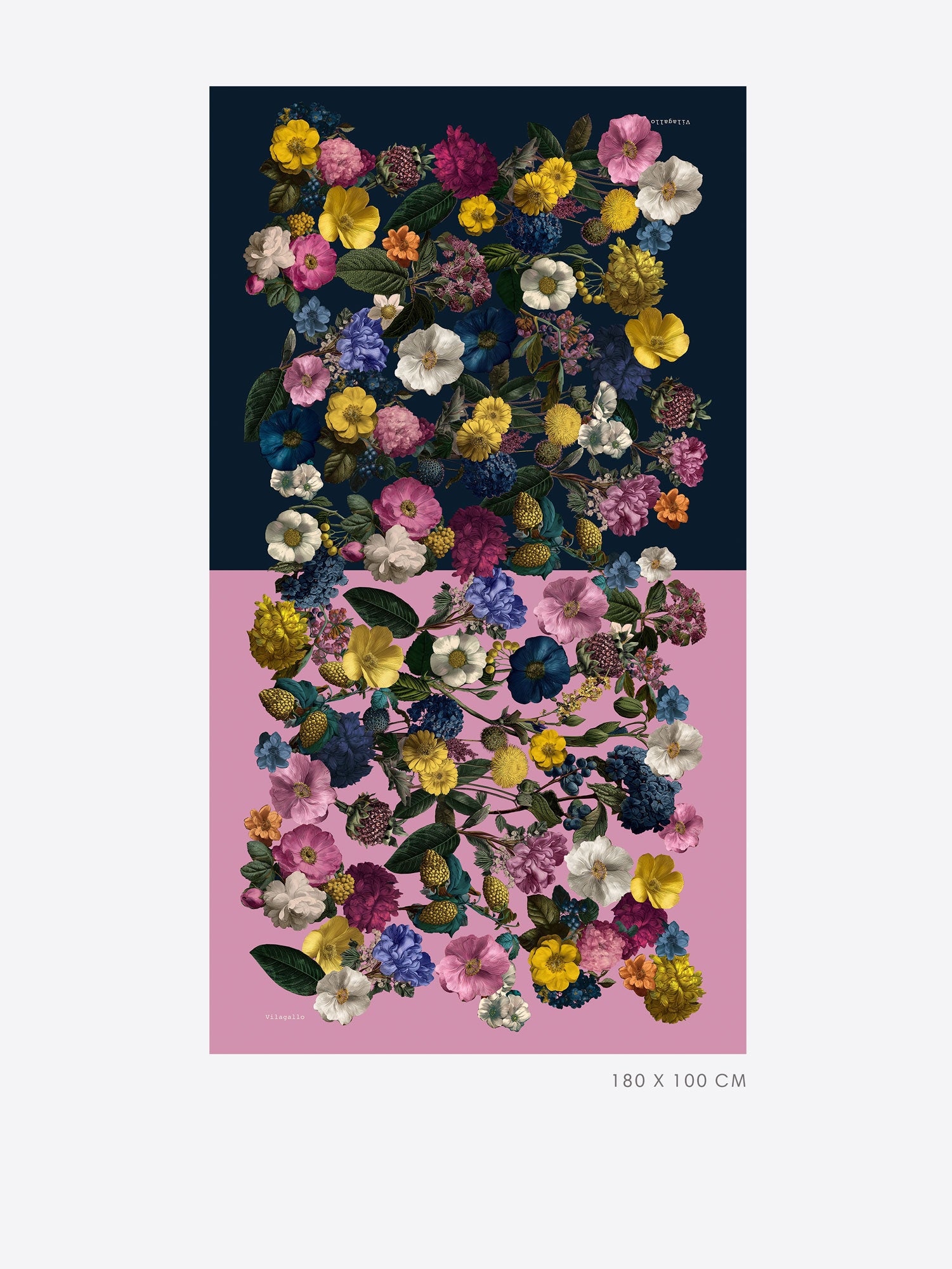 MULTICOLORED FLORAL SCARF