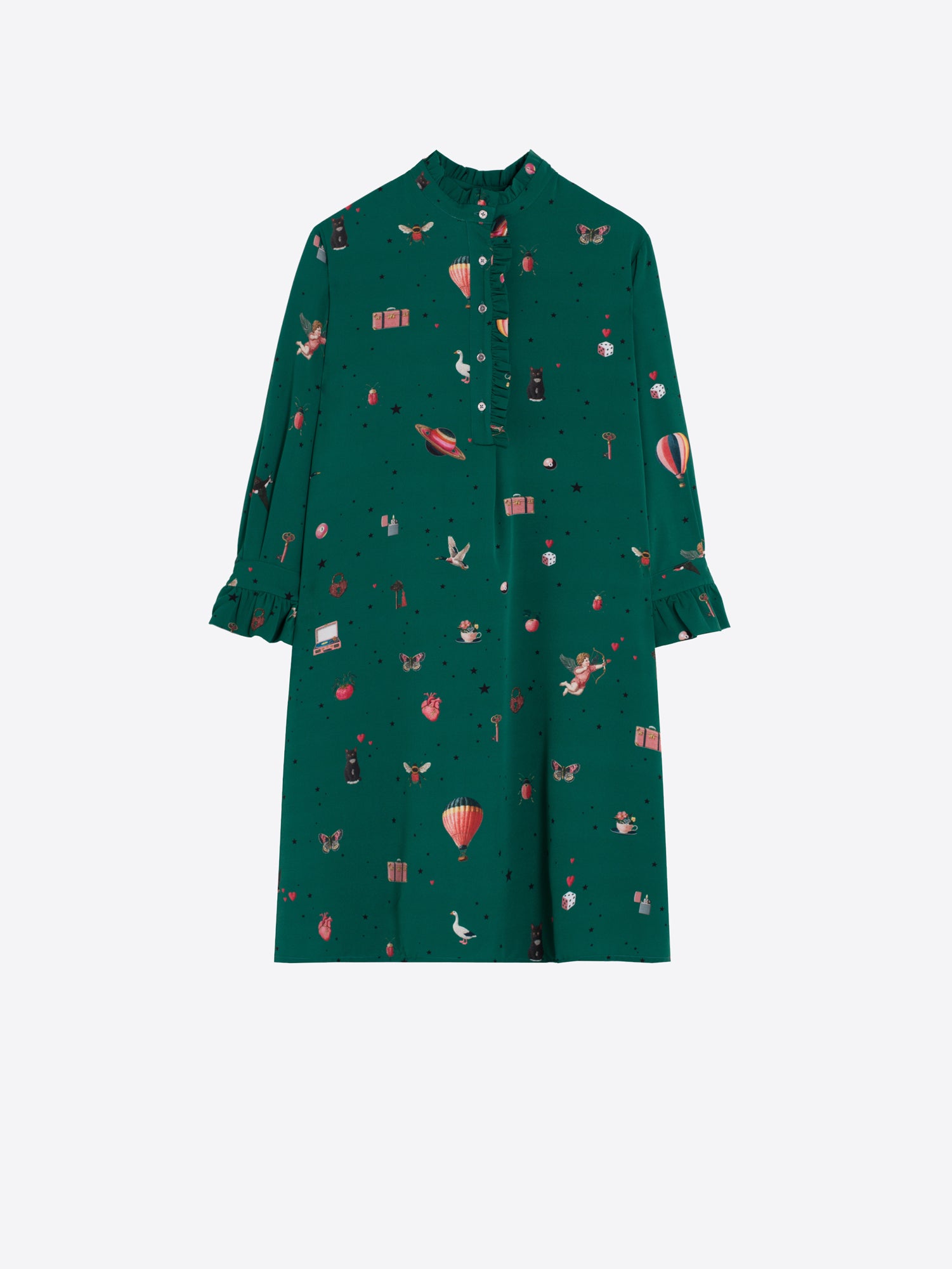 CUPID GREEN SHORT DRESS