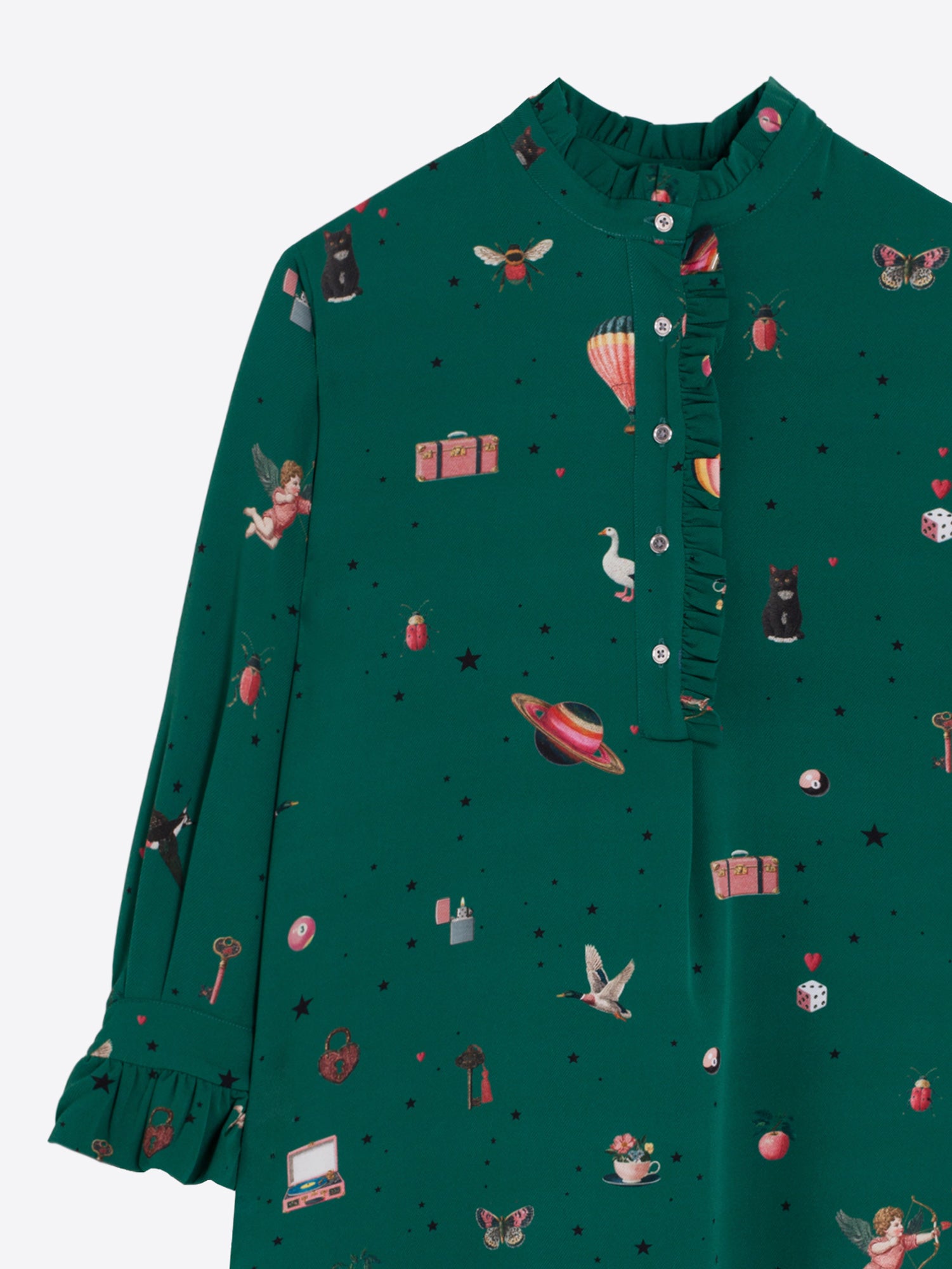 CUPID GREEN SHORT DRESS