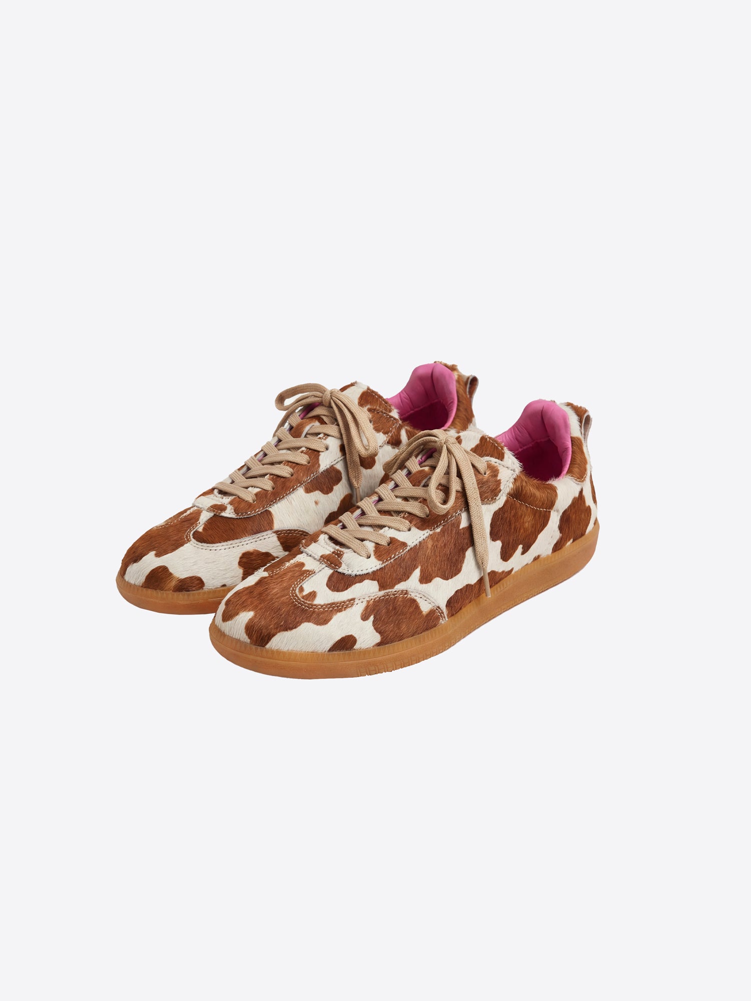 COWHIDE PRINT SNEAKER