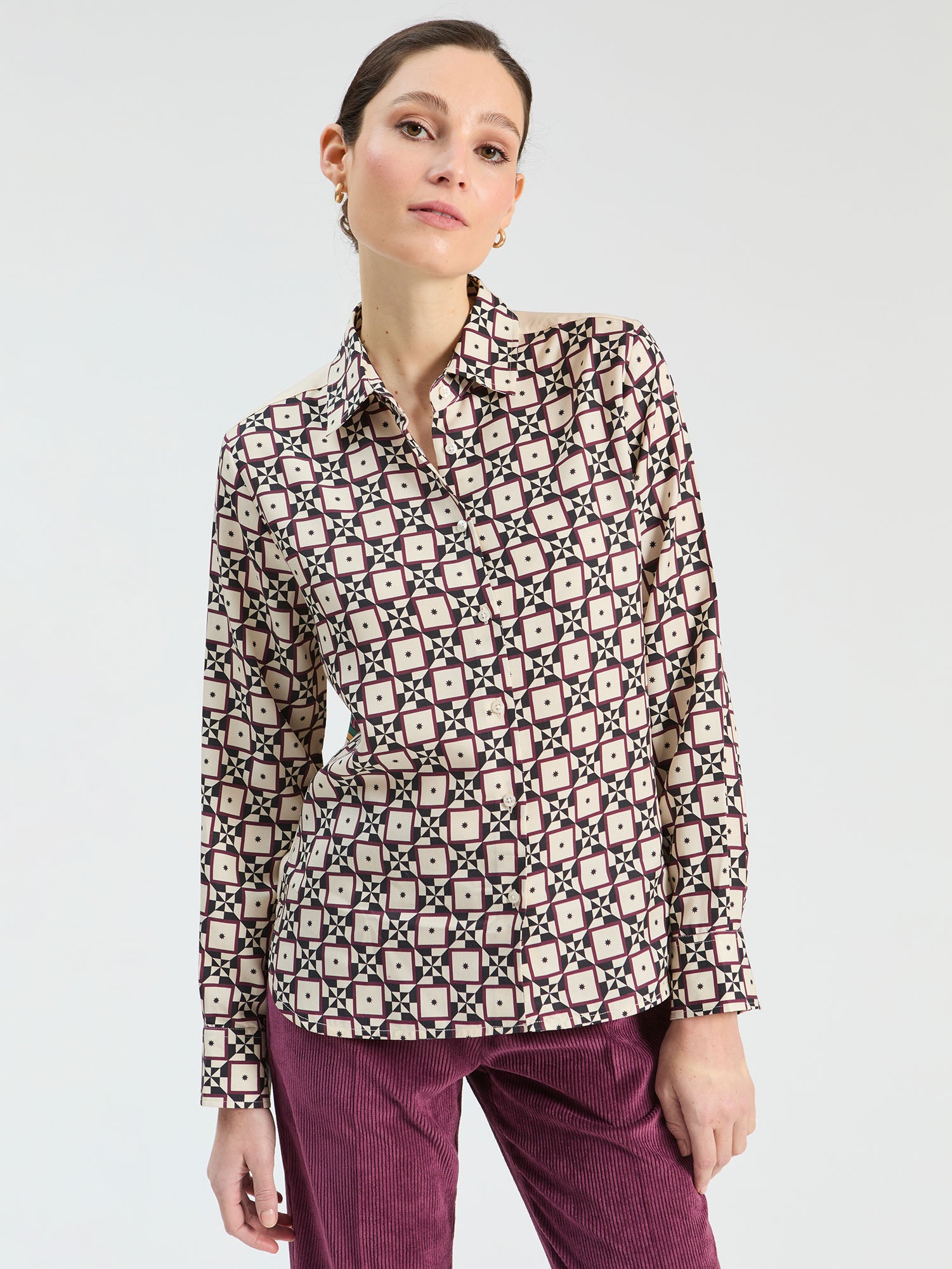 SHIRT GEOMETRIC SUN PRINT TAROT ILLUSTRATIONS