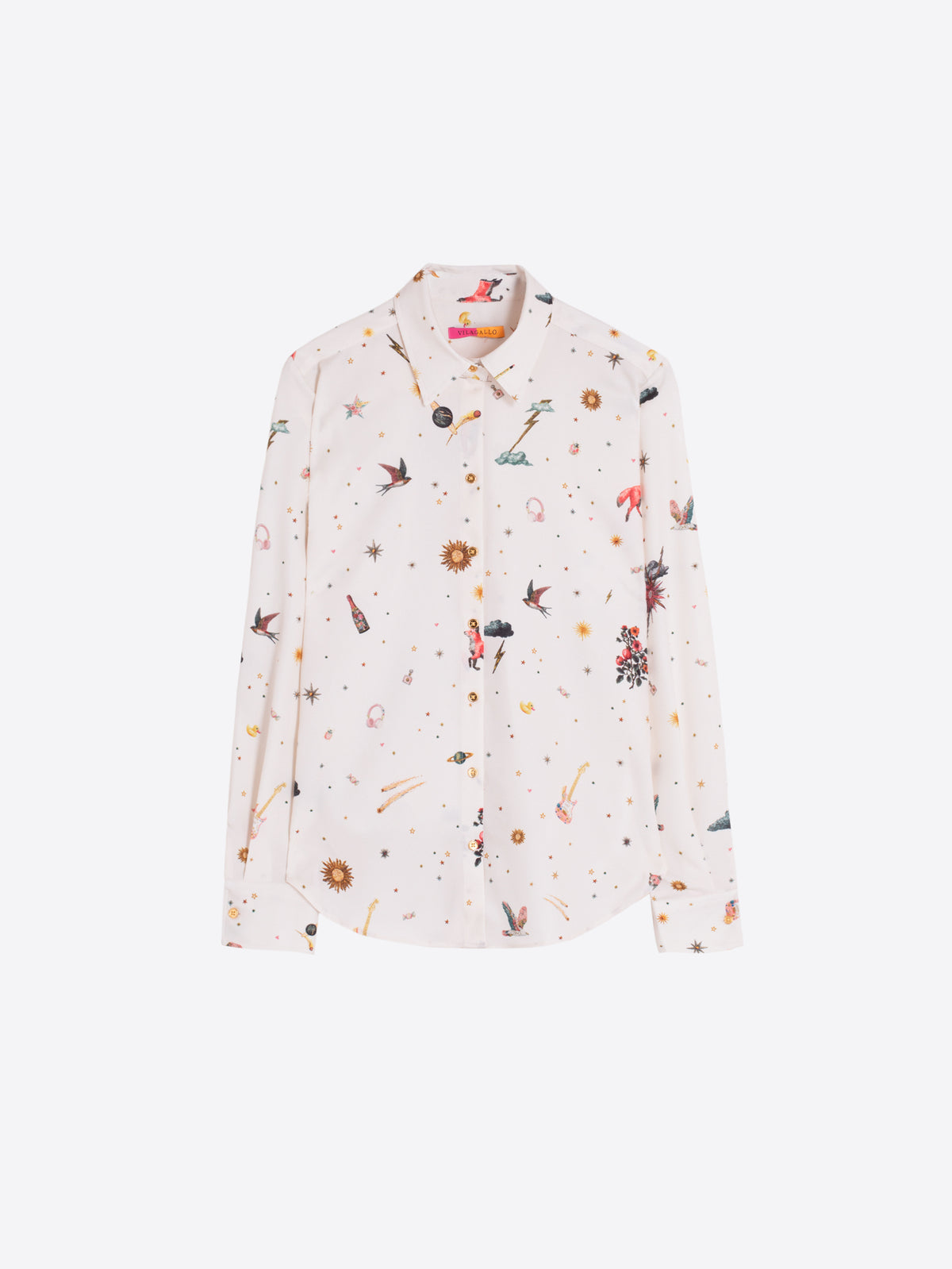 CAMISA SATEN CRUDO CONTELACIONES