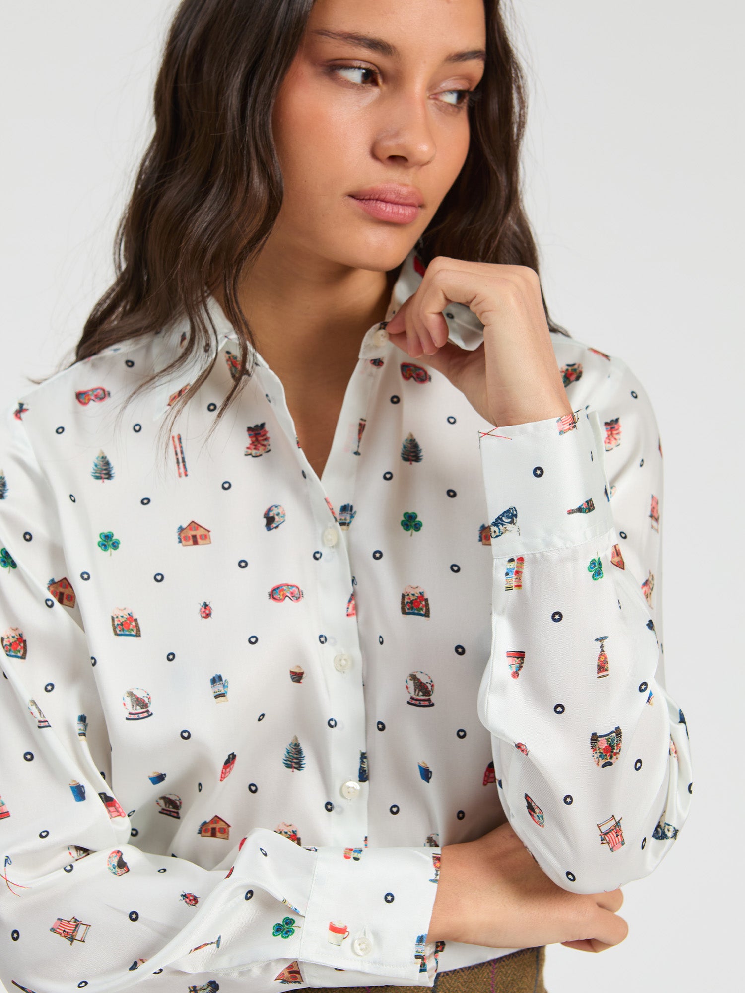 MINI SKI PRINT SHIRT