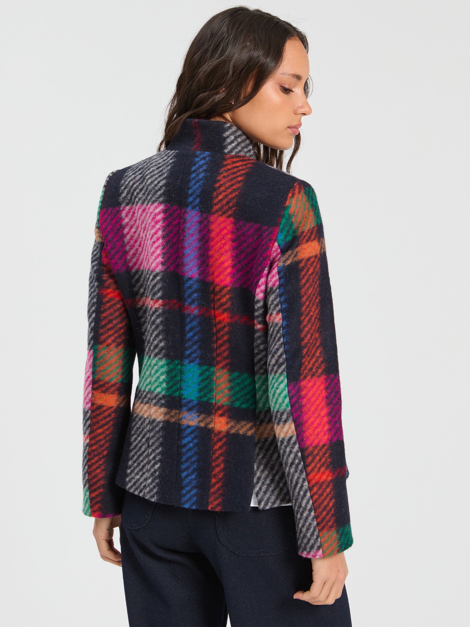 PLAID XL MULTICOLOR WOOL JACKET
