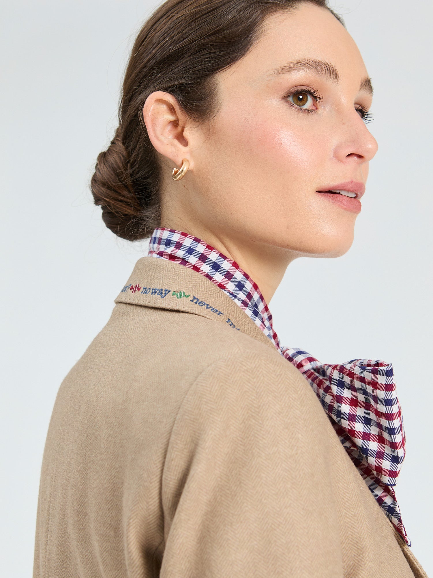 BEIGE HERRINGBONE JACKET