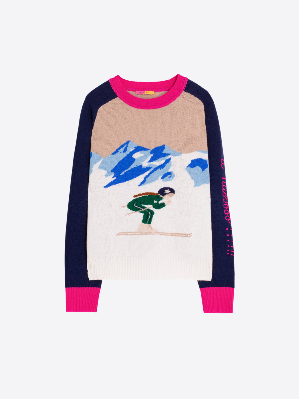 JERSEY SKI ROSA Y MARINO