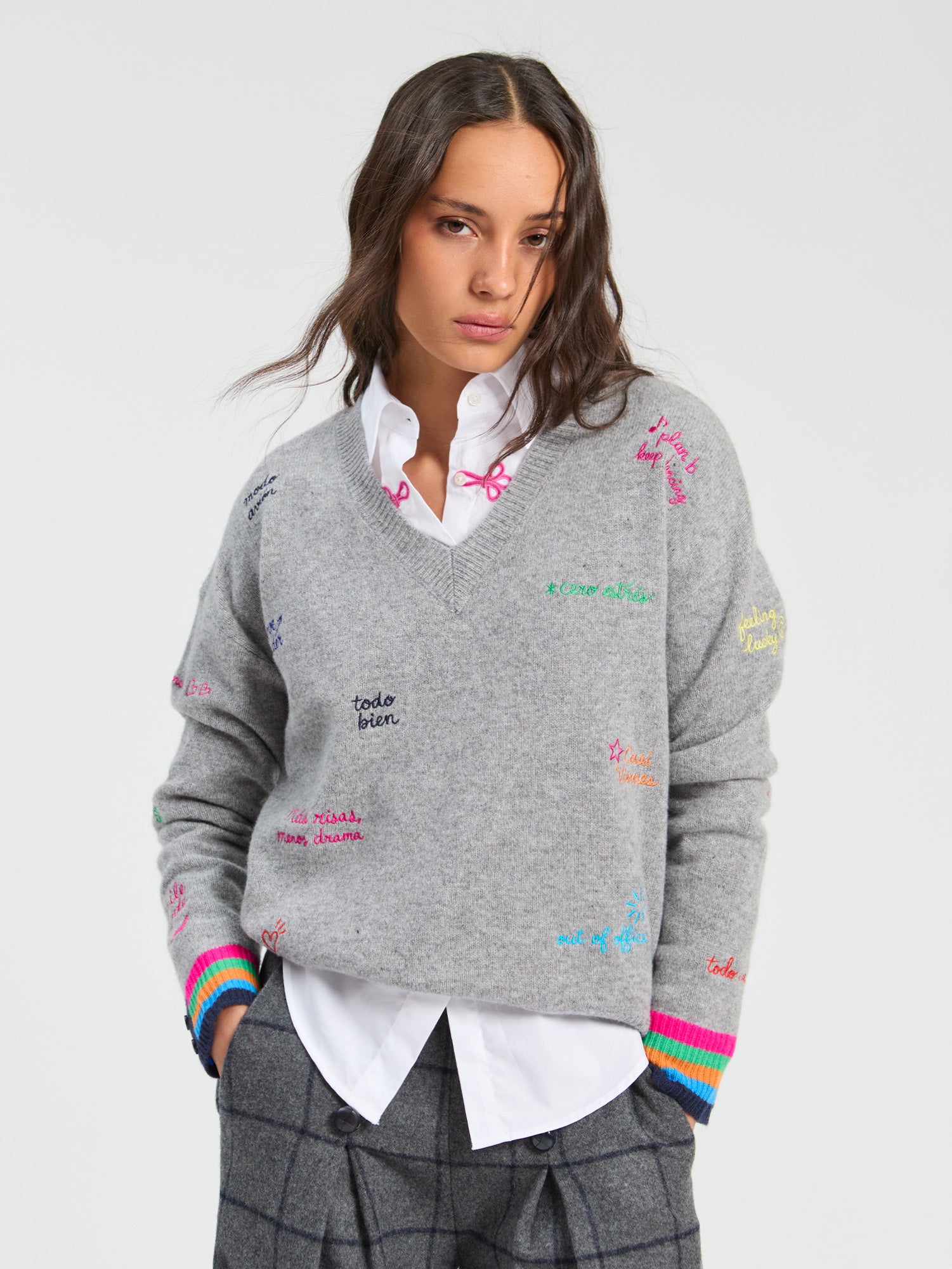 JERSEY PALABRAS GRIS