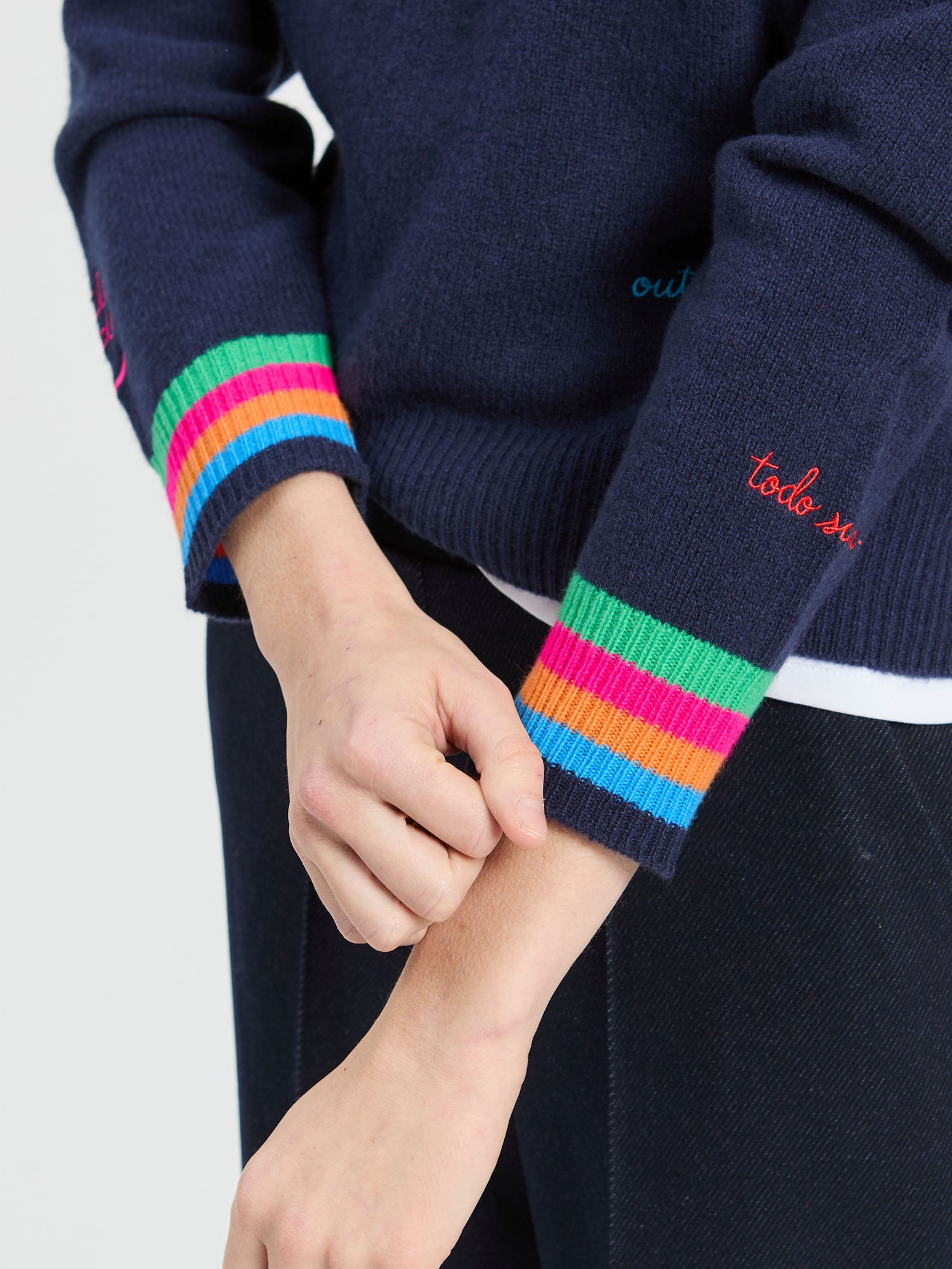 WORDS JERSEY NAVY
