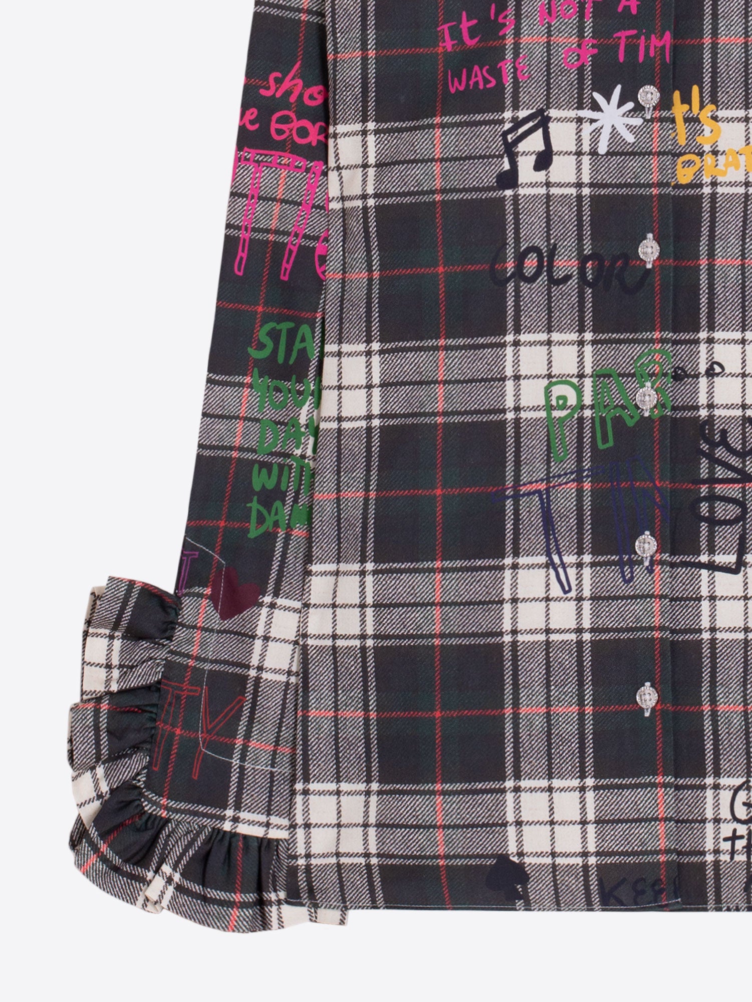 GRAFFITI PLAID SHIRT