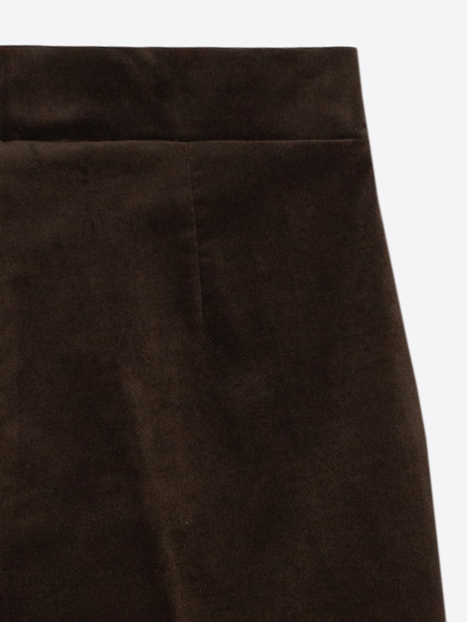 HUNTING GREEN VELVET TROUSERS SIDE BUTTONS