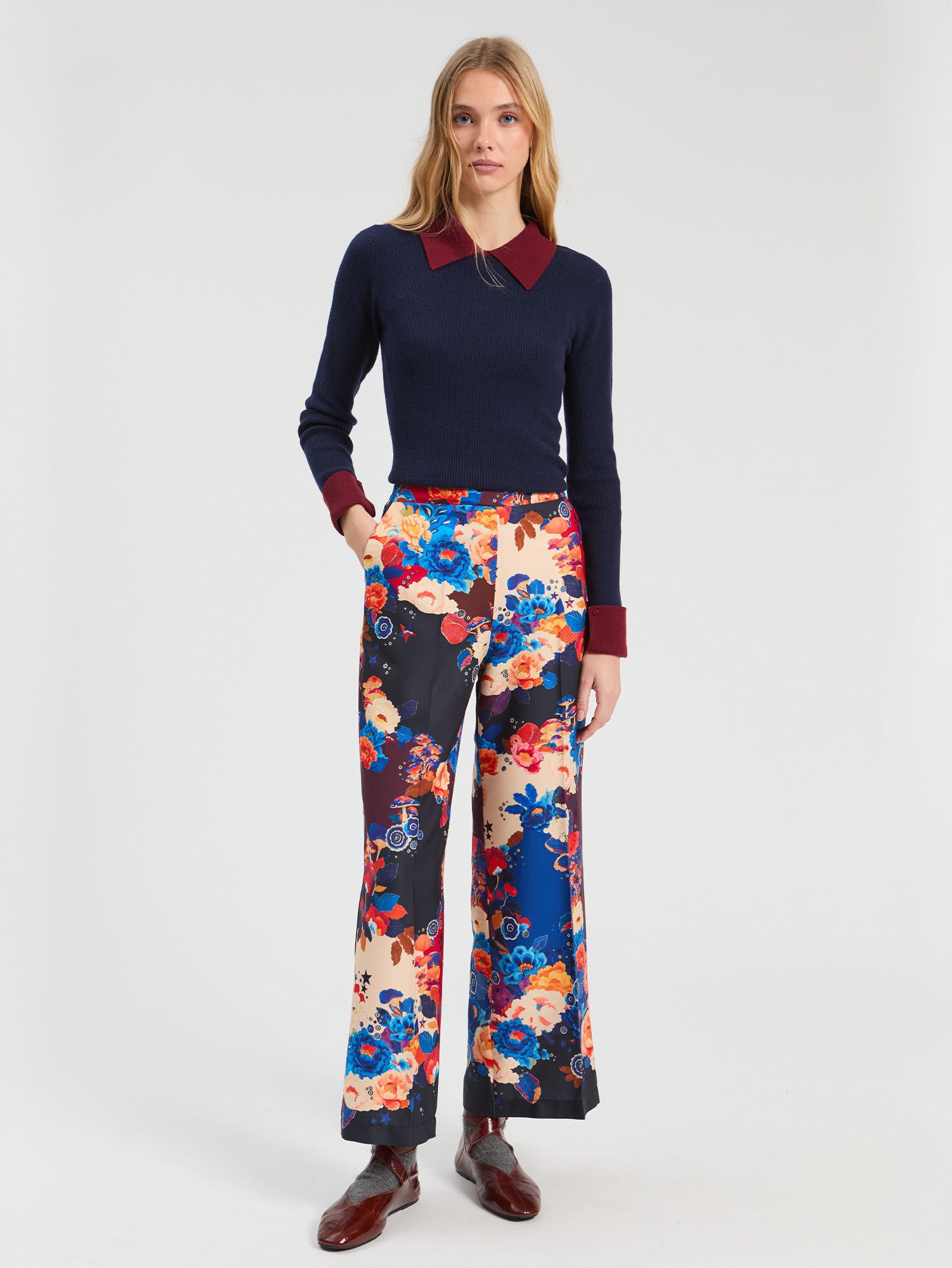 FLOWER AND MUSHROOM TROUSERS