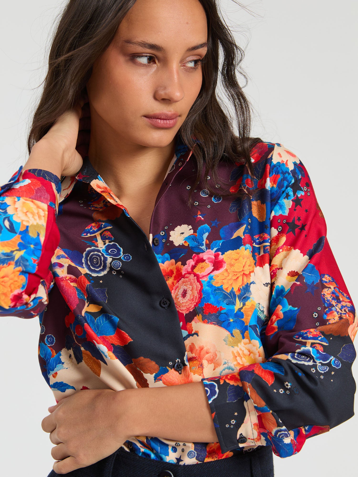 FLORAL AND MUSHROOM SHIRT