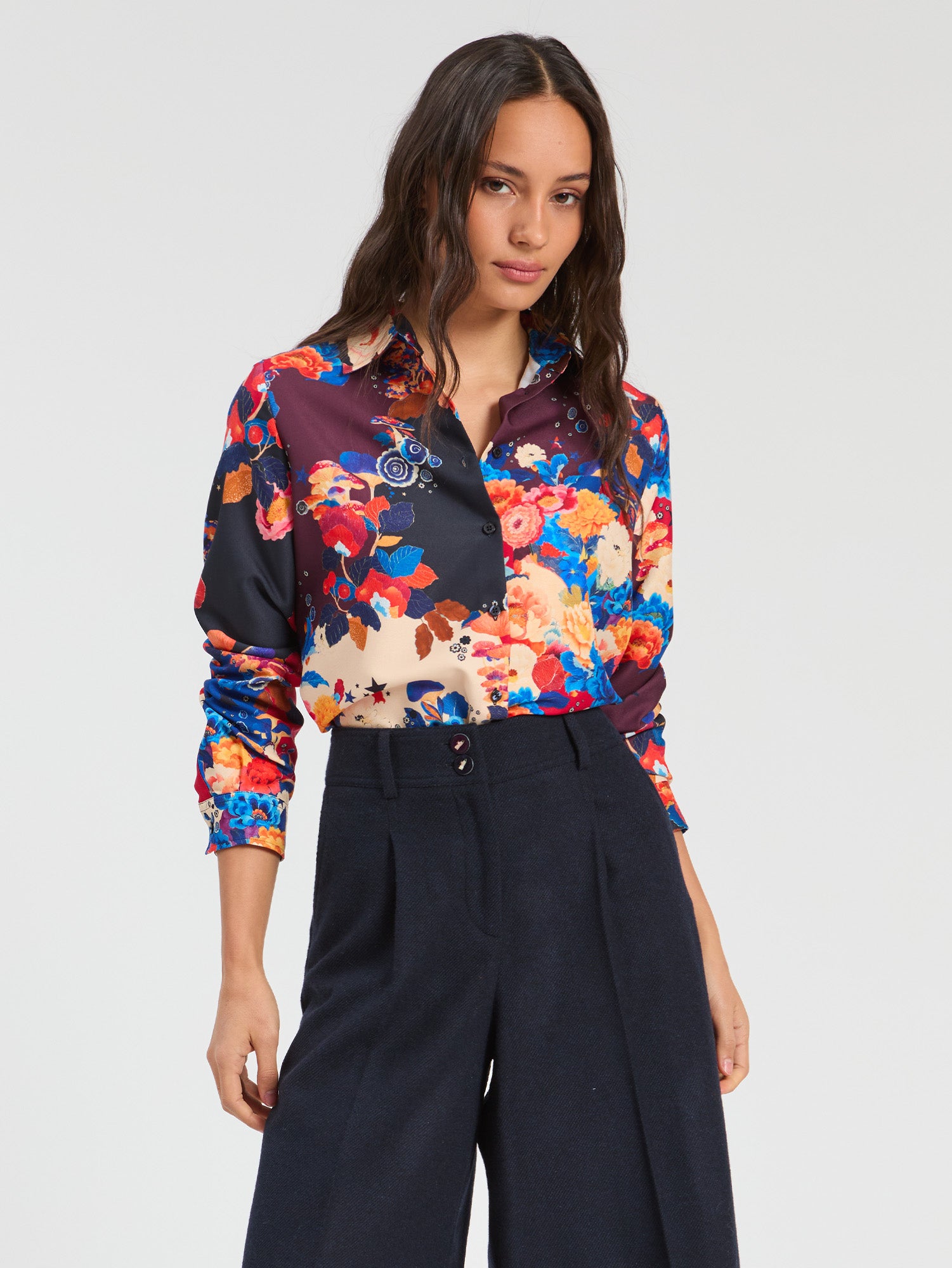 FLORAL AND MUSHROOM SHIRT