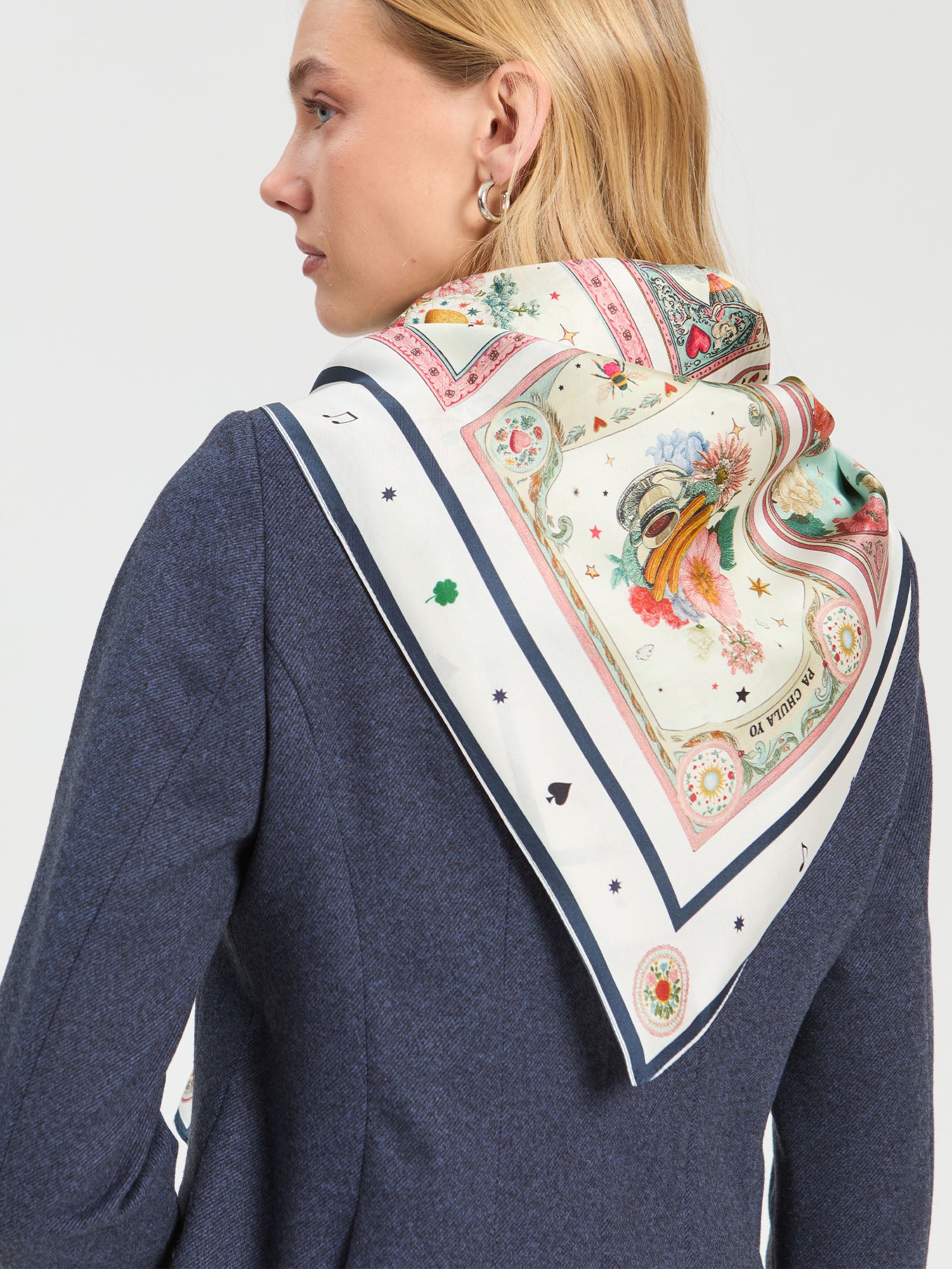 SILK SCARF MADRID CARDS
