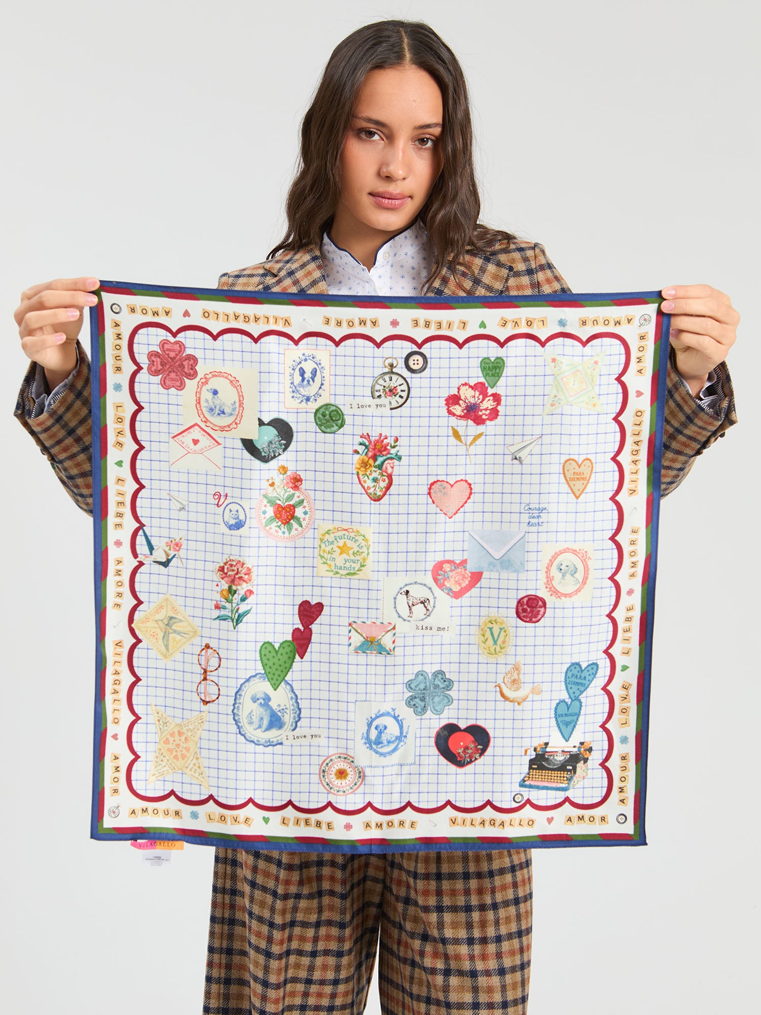 MINI LOVE SILK SCARF