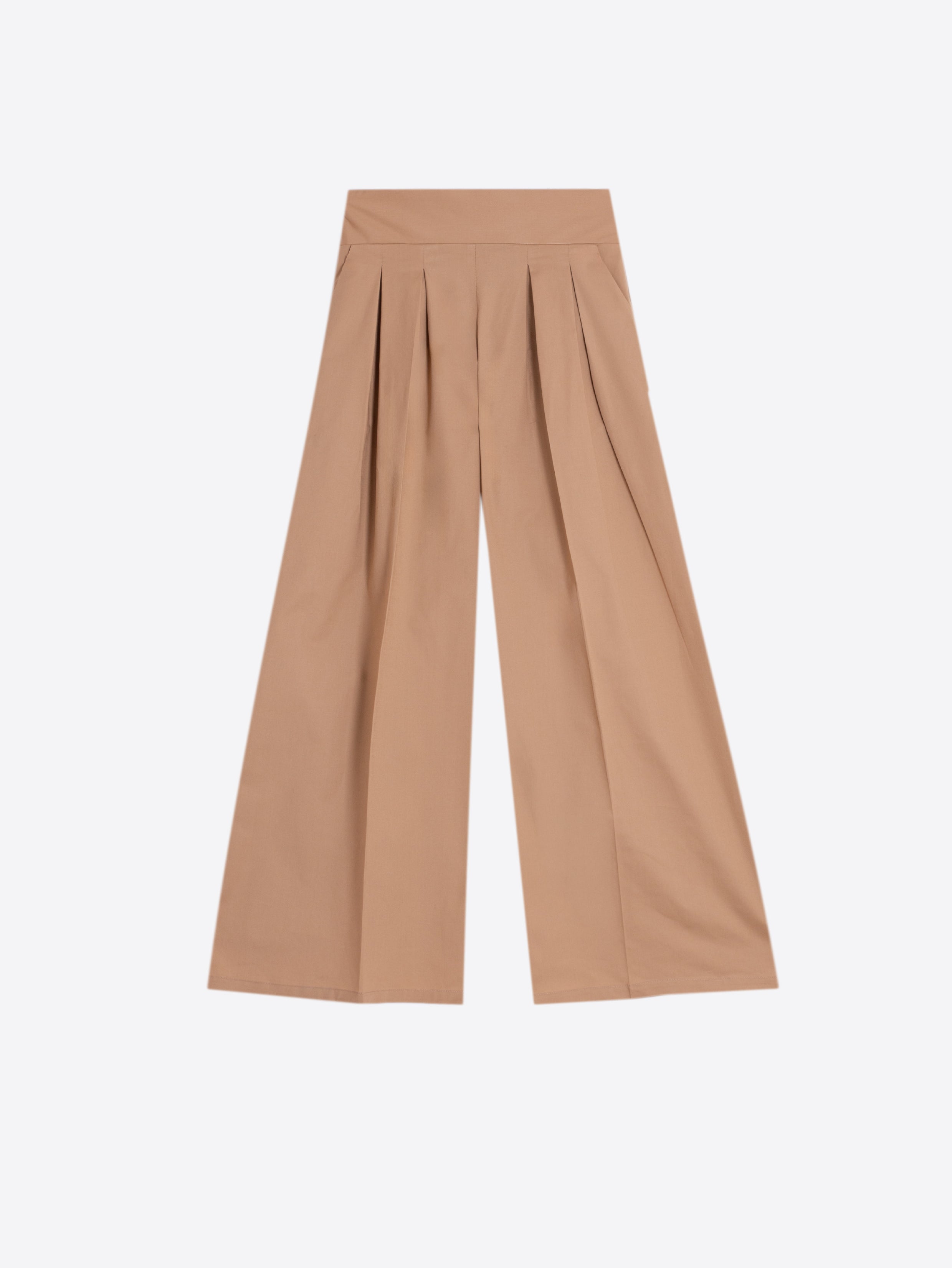 PANTALON PALAZZO CAMEL