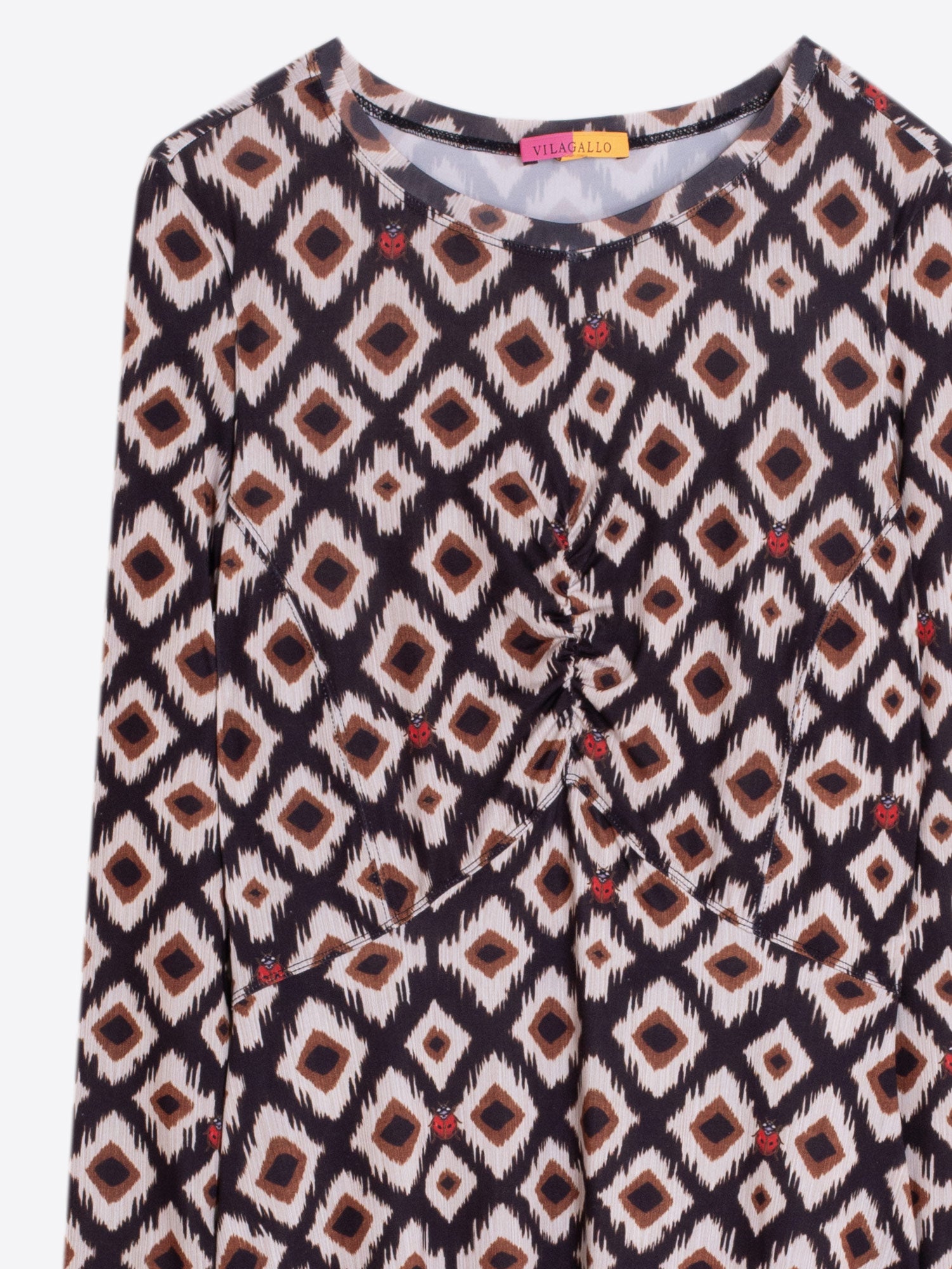 GEOMETRIC PRINT LONG DRESS