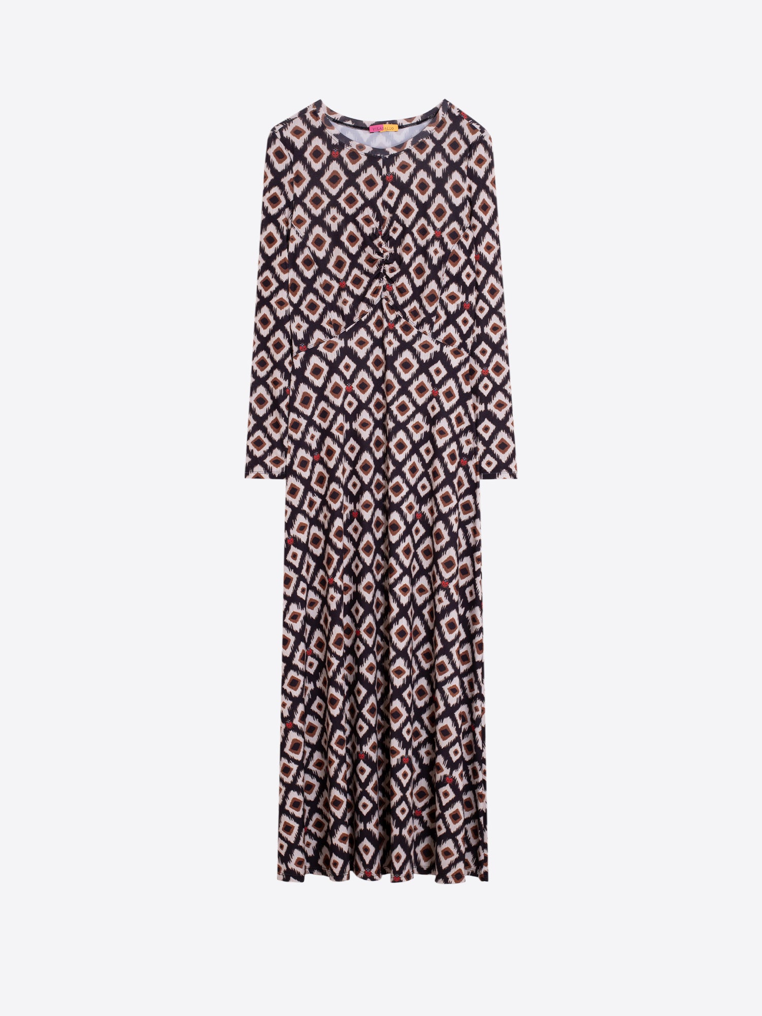 GEOMETRIC PRINT LONG DRESS