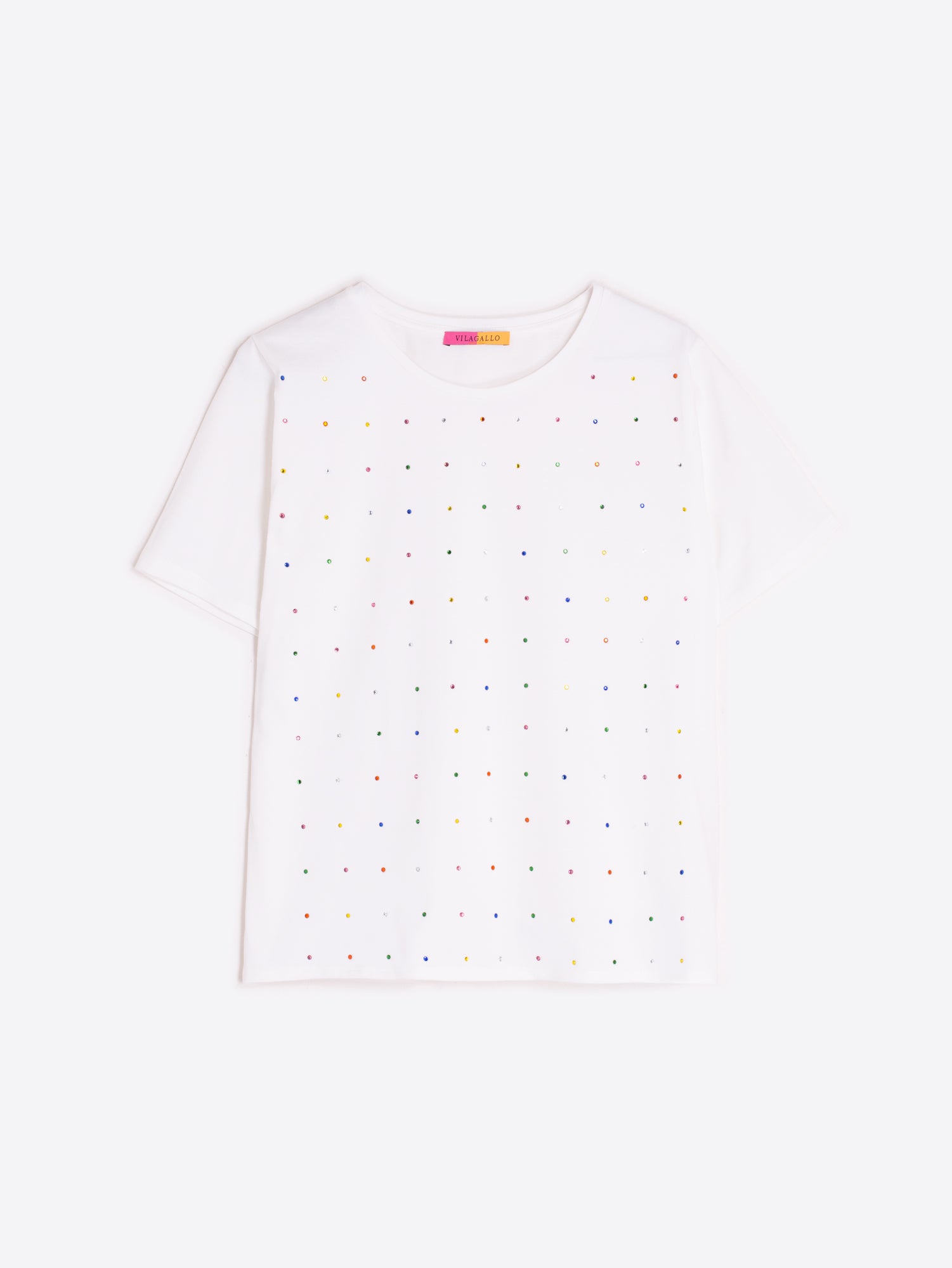 CAMISETA BLANCA MULTICOLOR