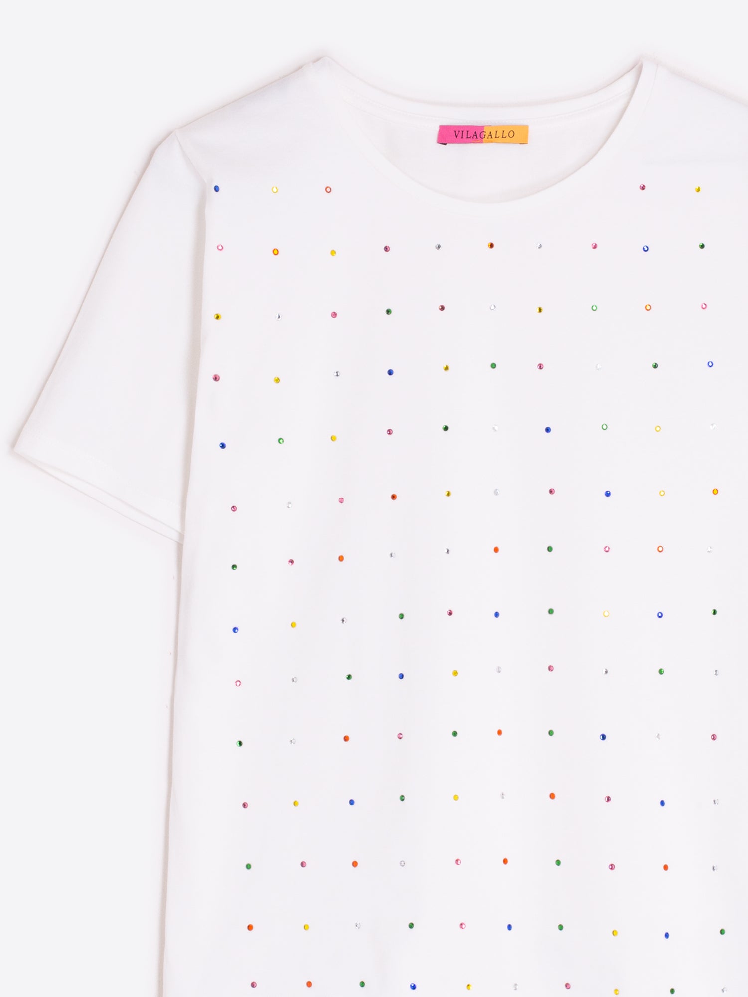 CAMISETA BLANCA MULTICOLOR