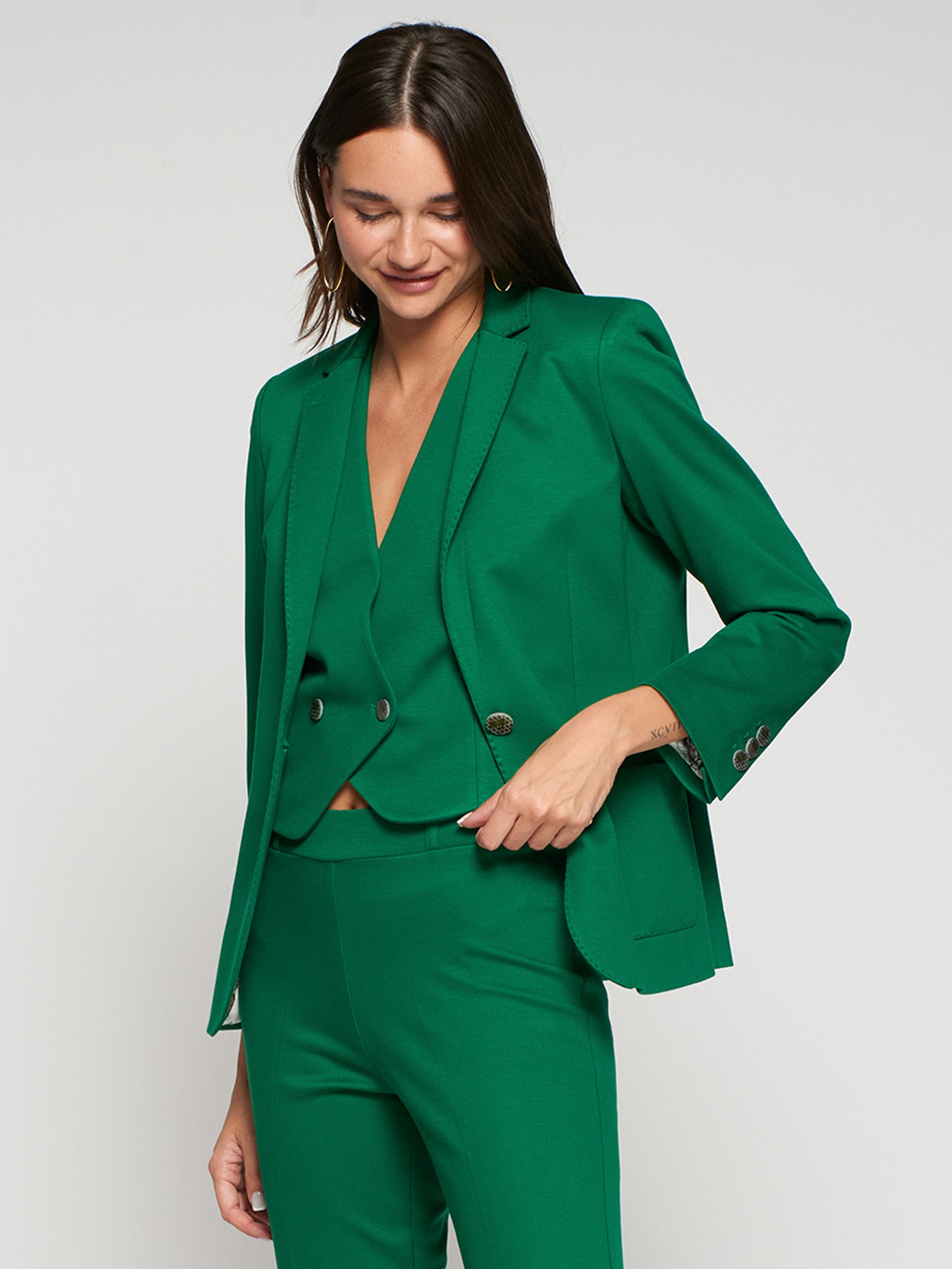 CHAQUETA VERDE FORRO ILUSTRADO