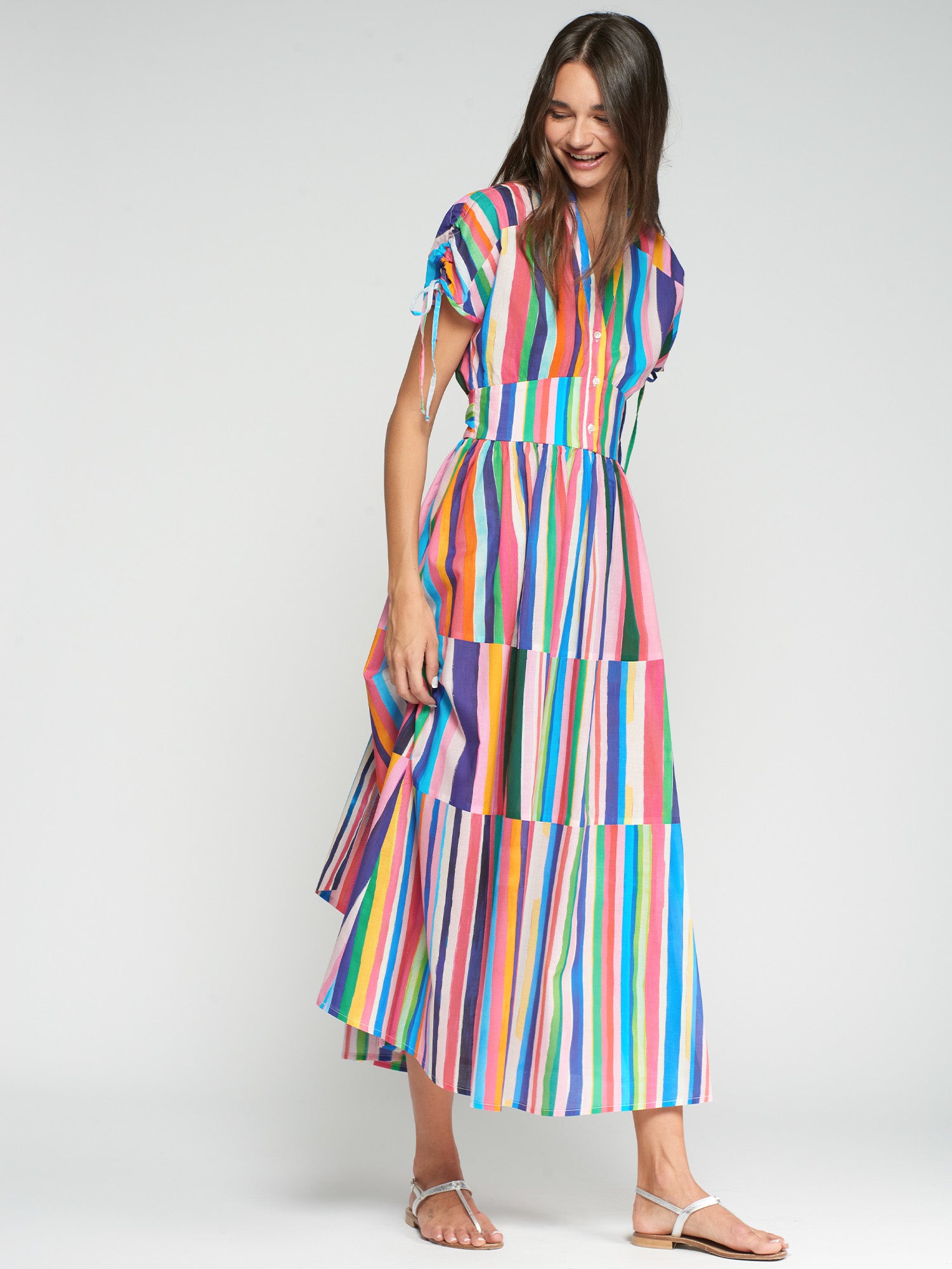 VESTIDO RAYAS MULTICOLOR