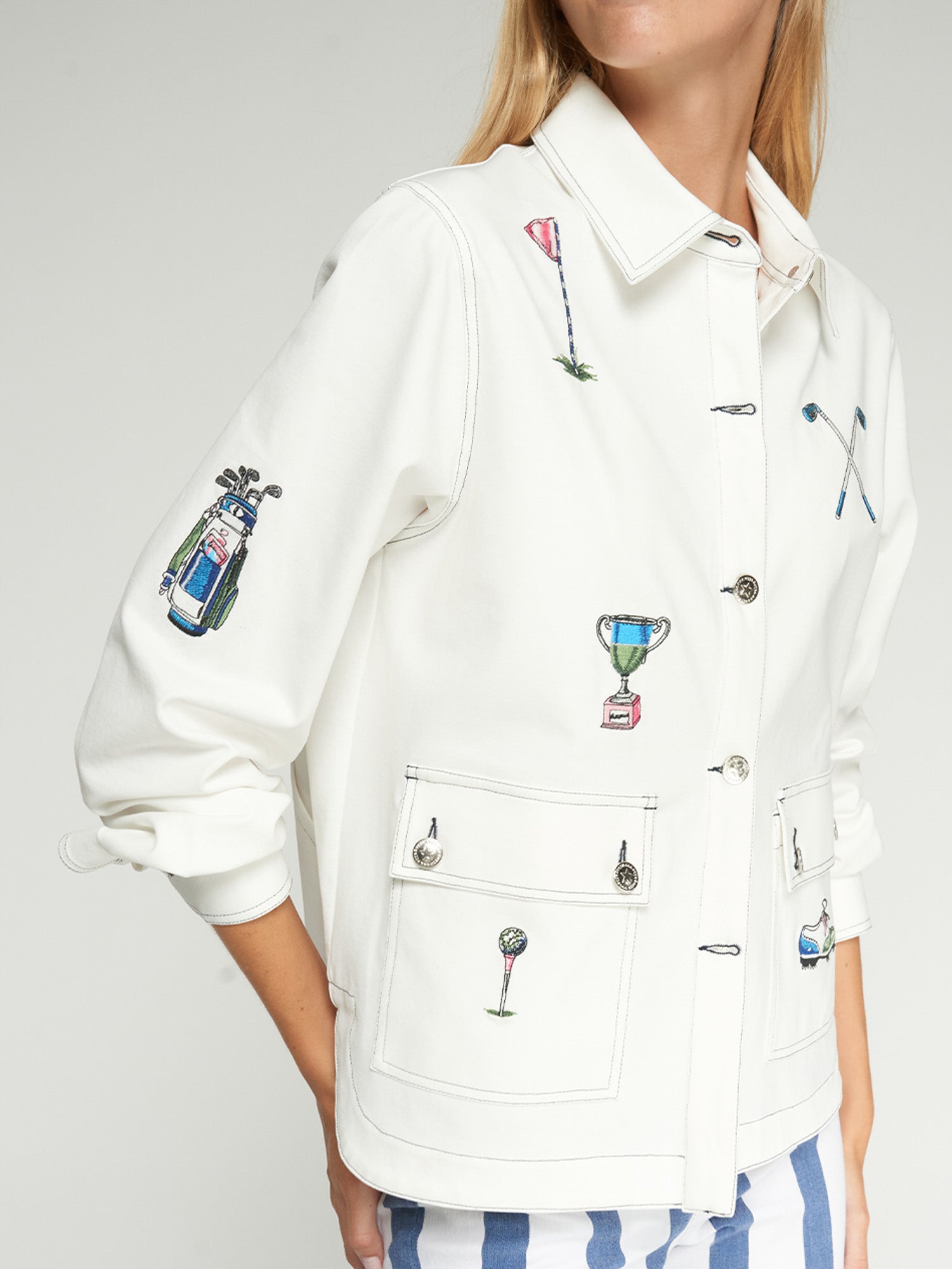 CHAQUETA BOMBER BORDADOS GOLF
