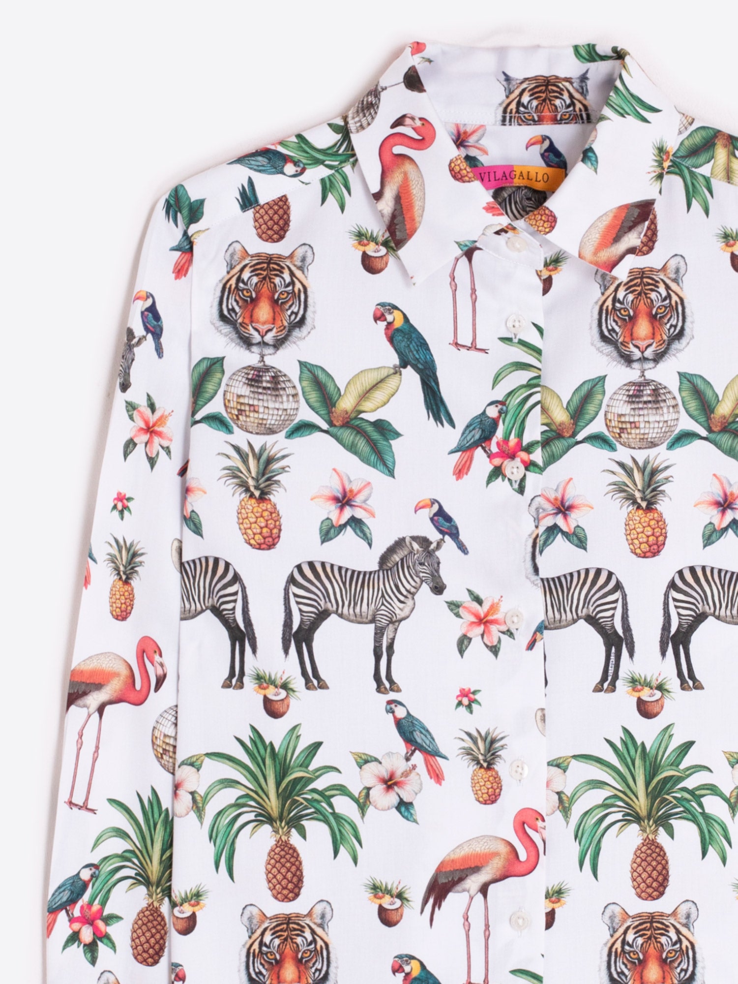 CAMISA ESTAMPADO ANIMALES EXÓTICOS