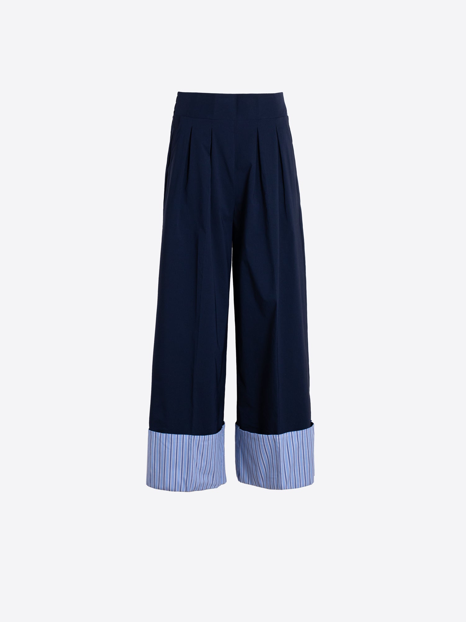 PANTALÓN MARINO PUÑO RAYAS