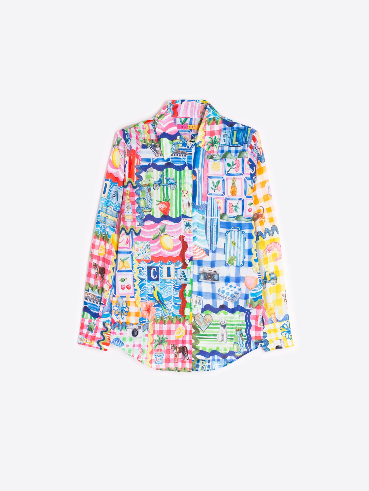 CAMISA ESTAMPADO PATCHWORK MULTICOLOR