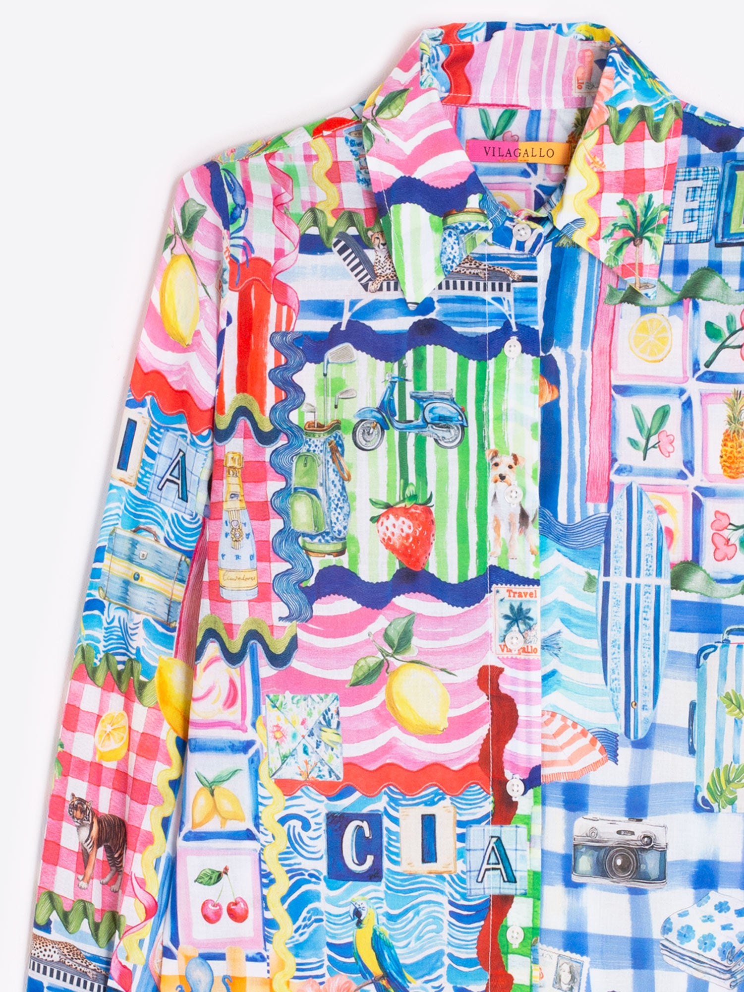 CAMISA ESTAMPADO PATCHWORK MULTICOLOR