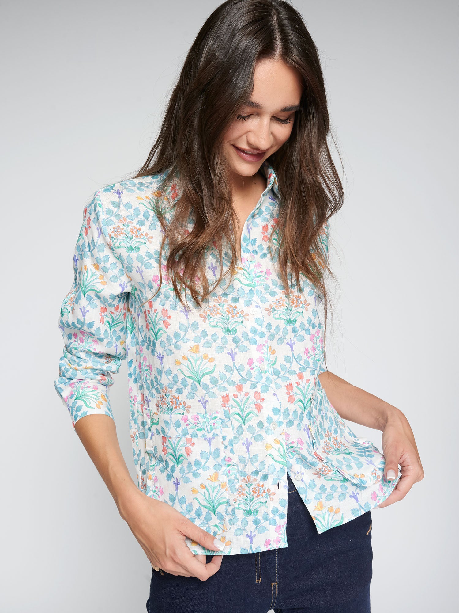 CAMISA ESTAMPADO FLORAL MULTICOLOR
