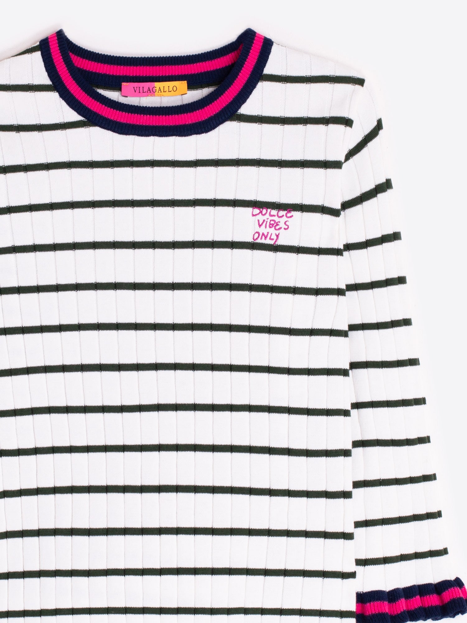 TOP RAYAS BLANCO Y NEGRO DOLCE VIBES