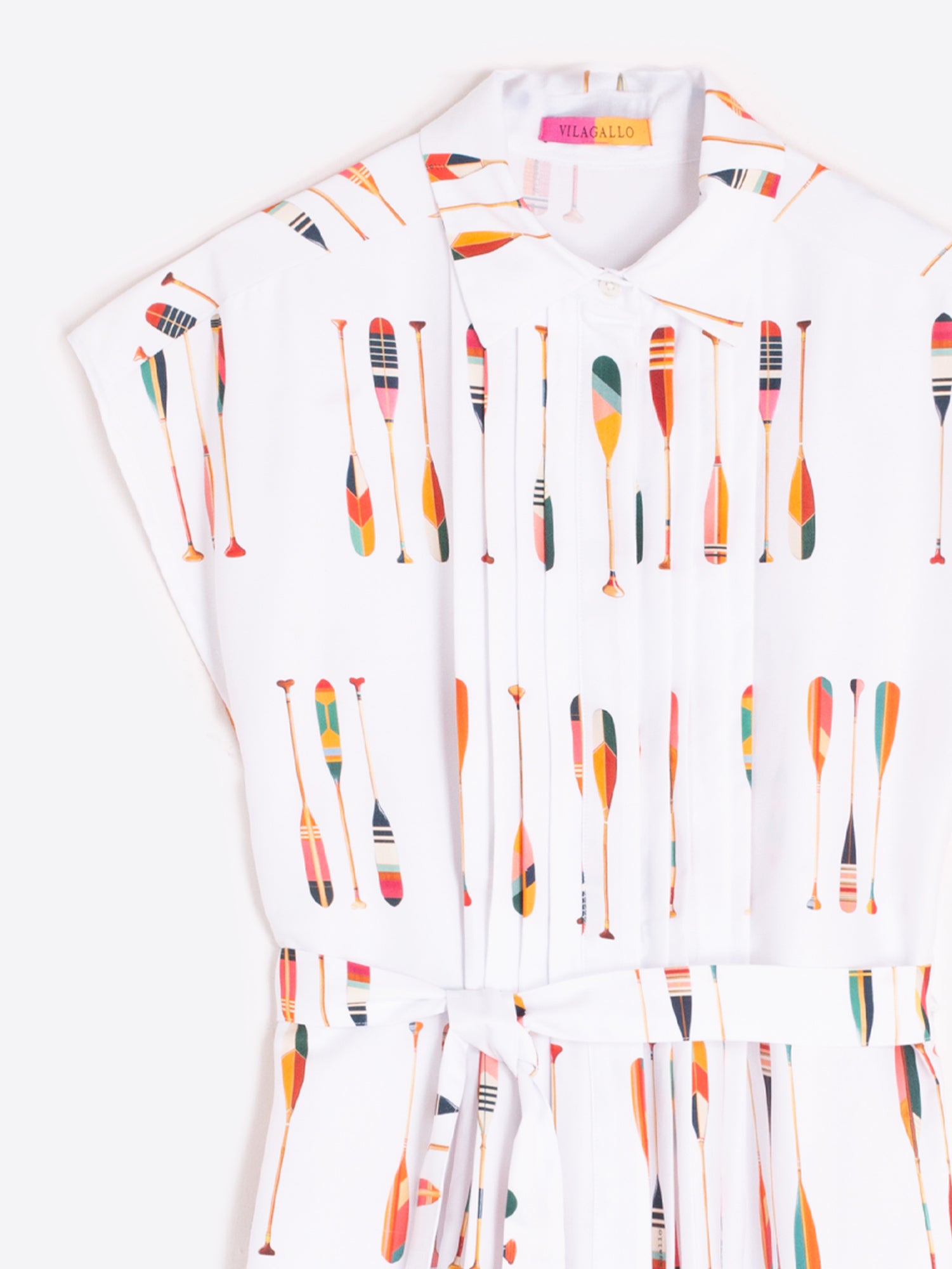 VESTIDO MIDI ESTAMPADO REMOS