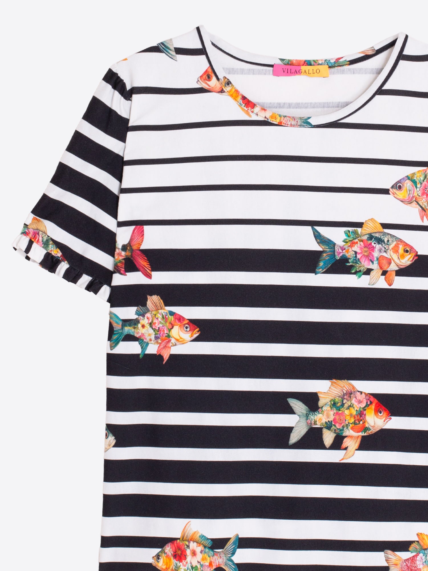 CAMISETA MARINERA PECES ESTAMPADOS