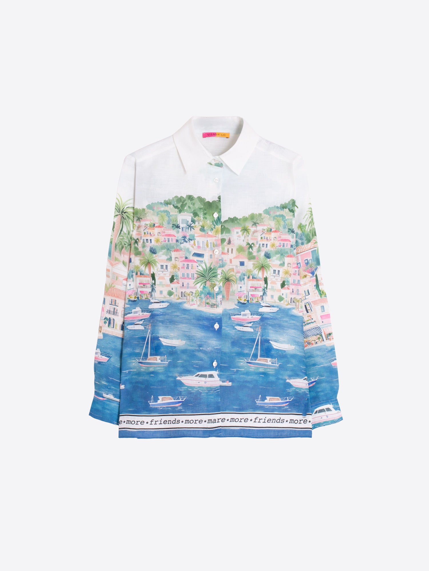 CAMISA ESTAMPADO CIUDAD COSTERA